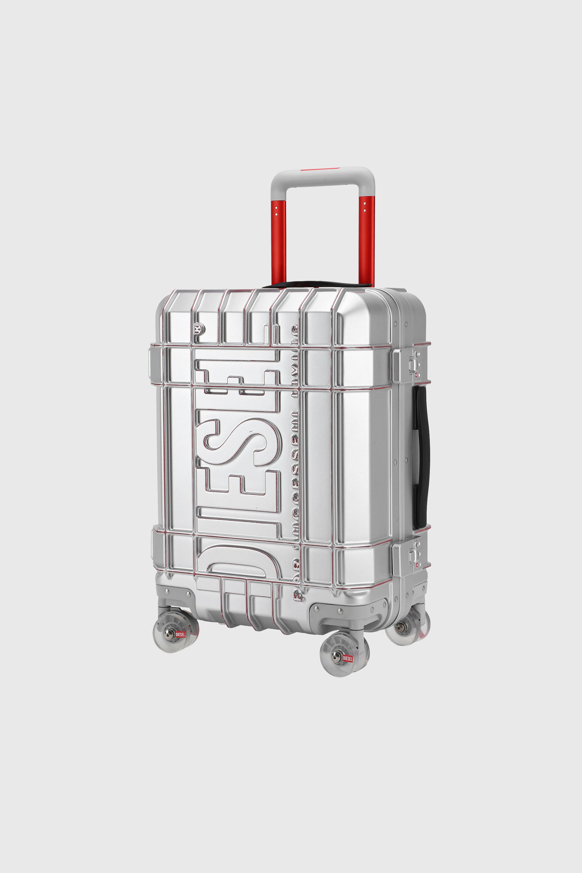 Diesel - DIESEL PC STRONG IMAGE TROLLEY- DSL003, Unisex Robuster Koffer Gr&ouml;&szlig;e S in Silber - 6