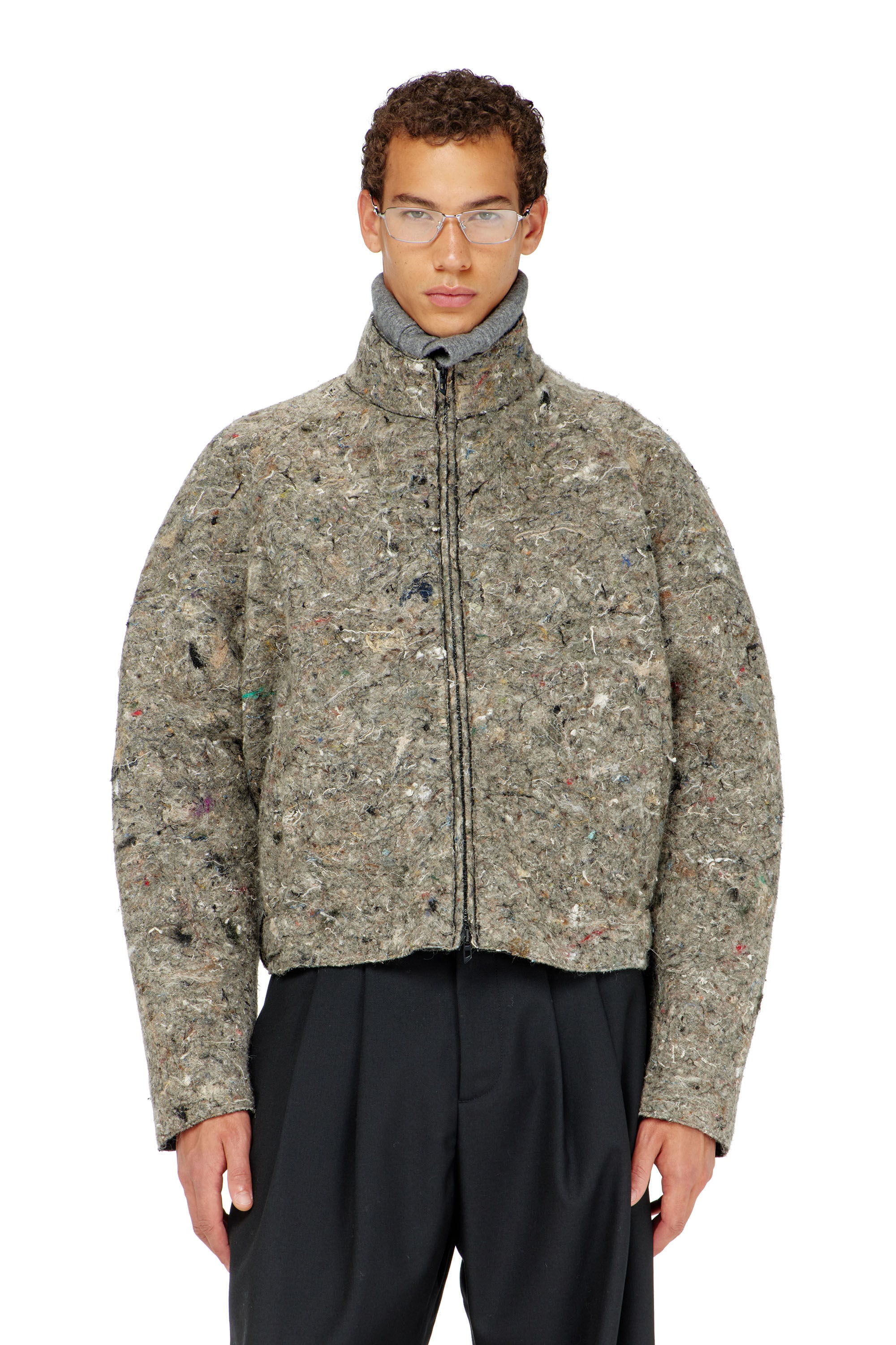 Diesel - J-DISTEM, Herren Upcycled Filzjacke in null - 2