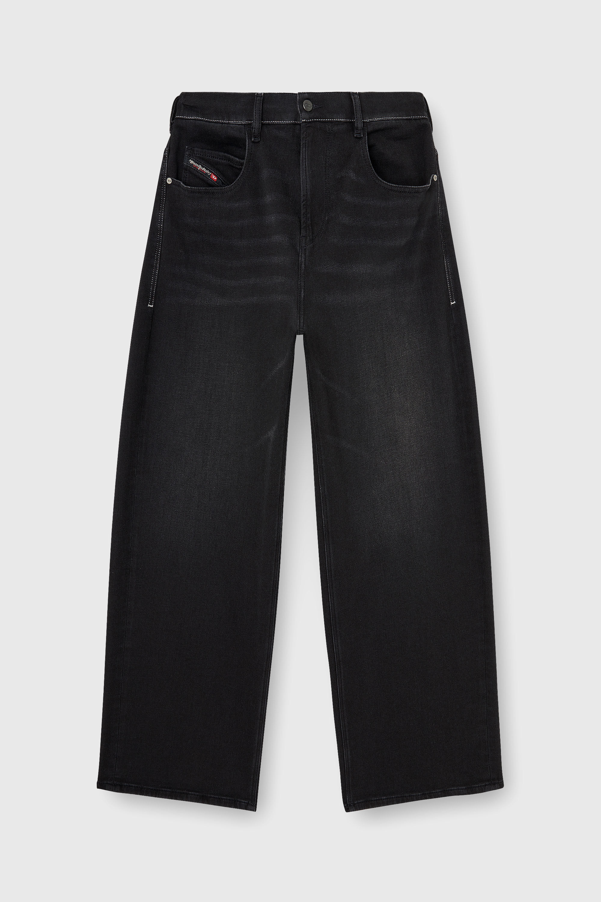 Diesel - Unisex Relaxed 2097 D-Enim-M Joggjeans&reg; 09P90, Schwarz/Dunkelgrau - 6