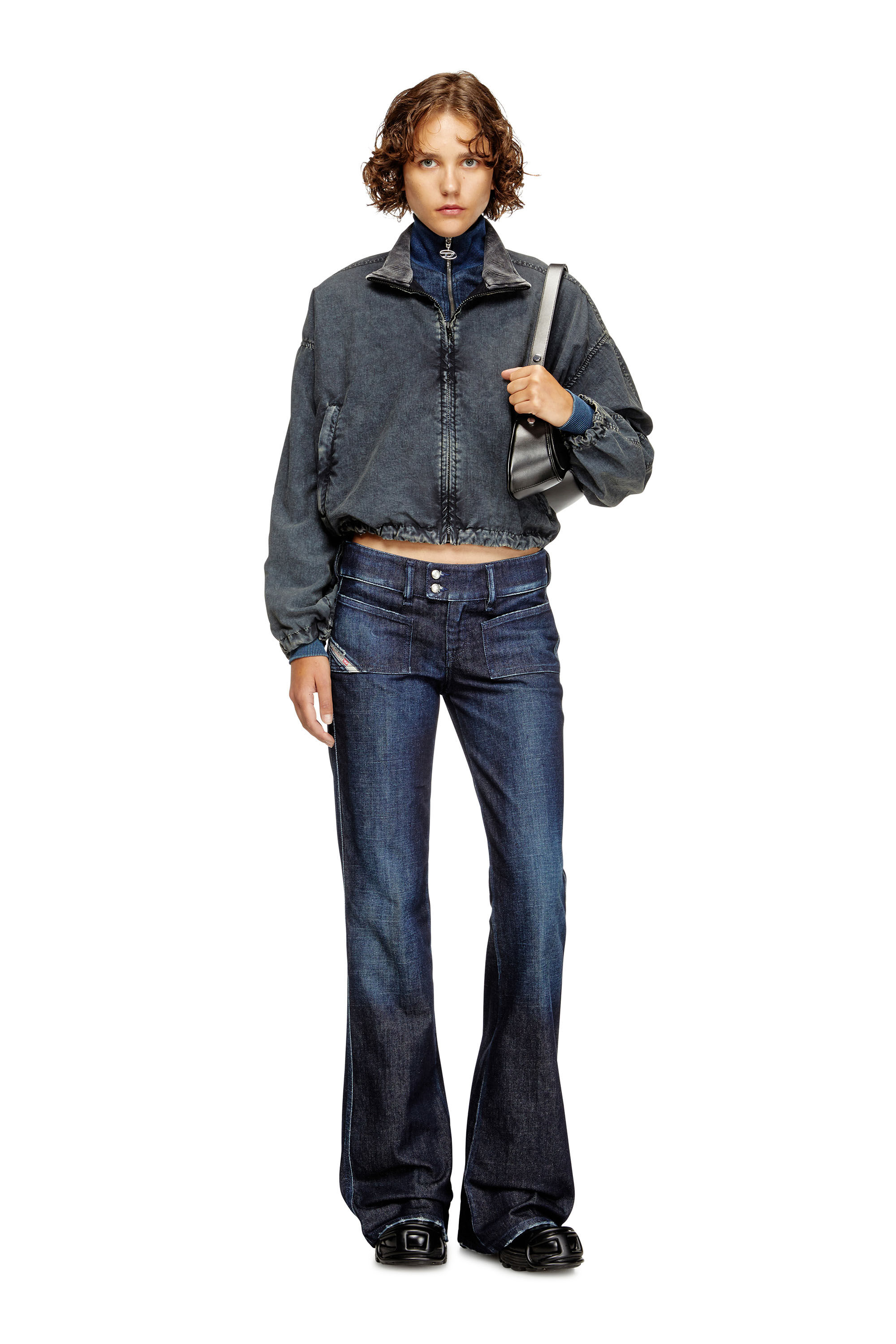 Diesel - Damen Bootcut Jeans D-Hush 09M19, Dunkelblau - 1