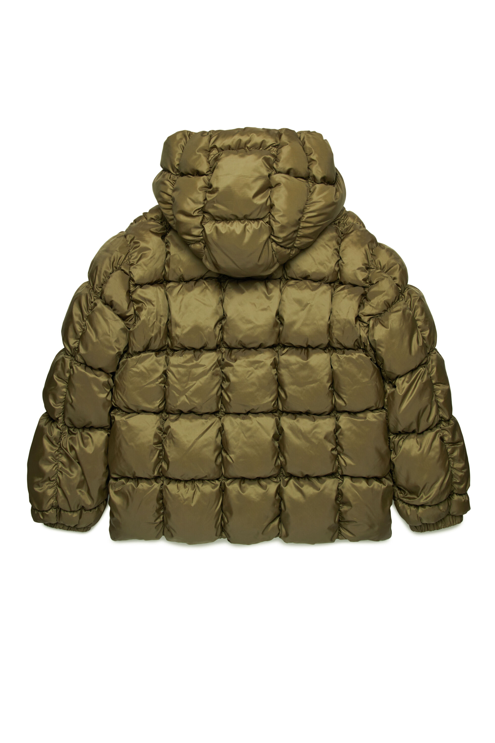 Diesel - JRAMBOLS, Unisex Puffer-Jacke mit Karo-Steppung in Grün - 2