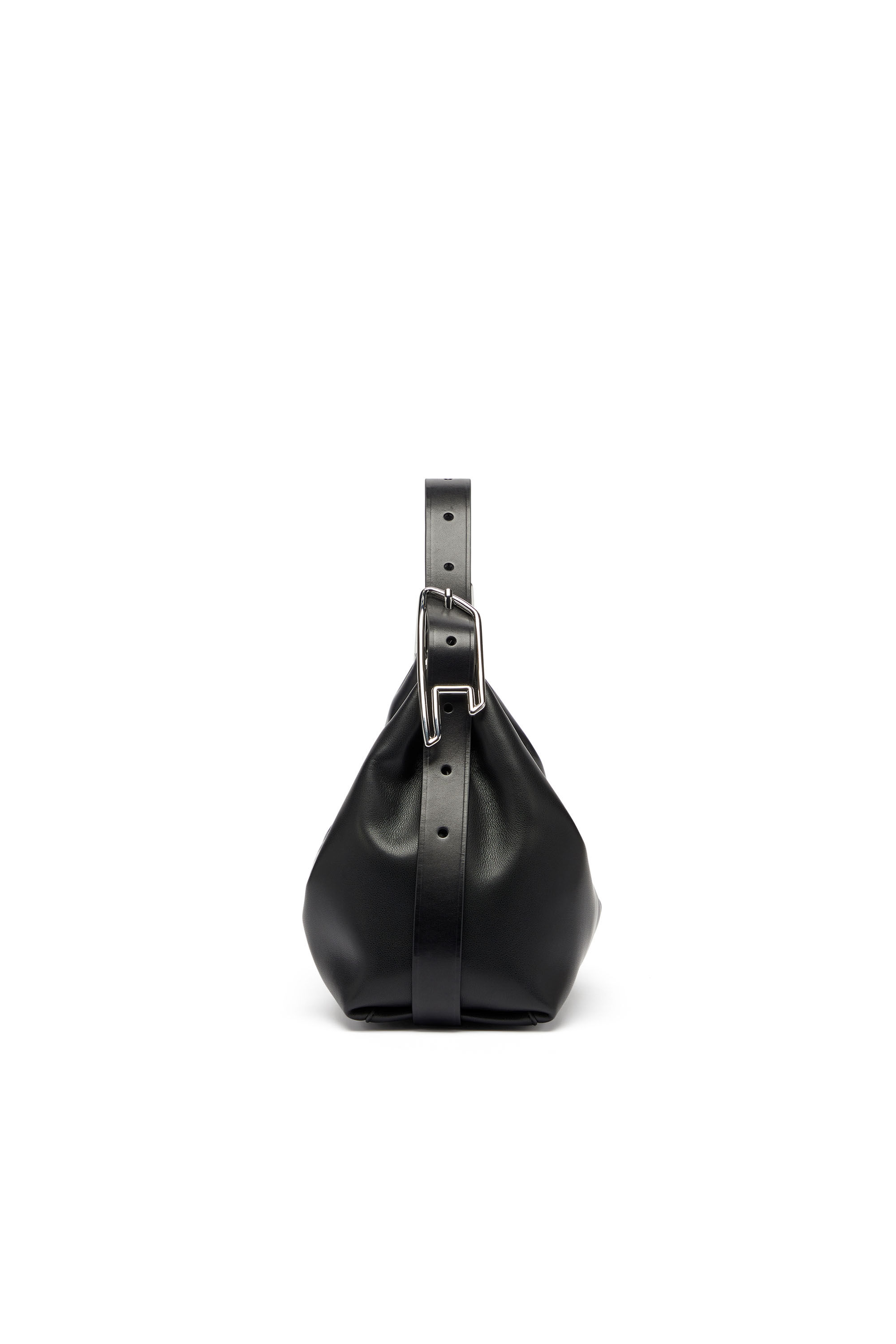 Diesel - D-LINE HOBO S, Damen D-Line-Leder-Schultertasche in Schwarz - 5