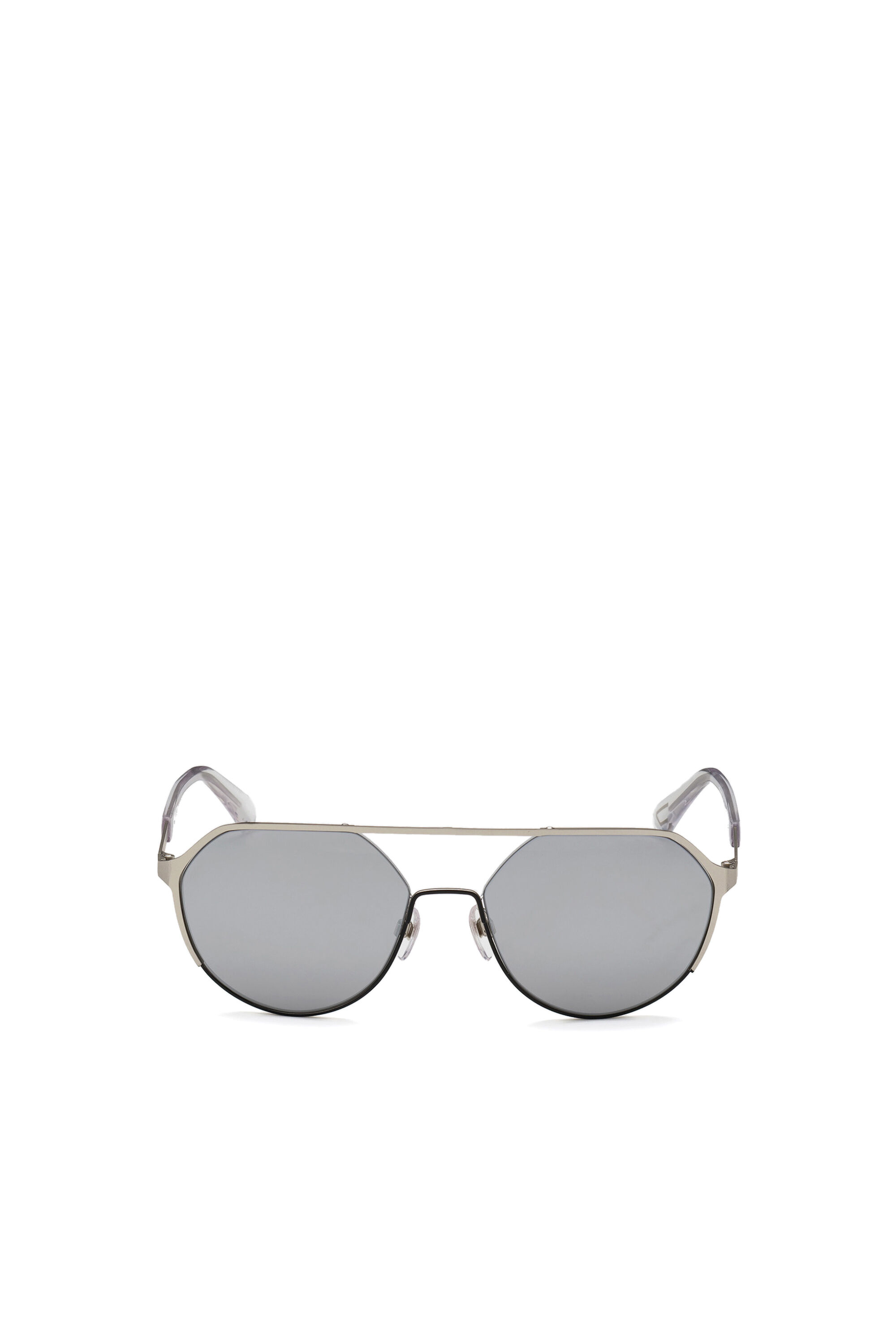 Diesel - DL0324, Herren Abgerundetes Brillengestell aus Metall in Grau - 1