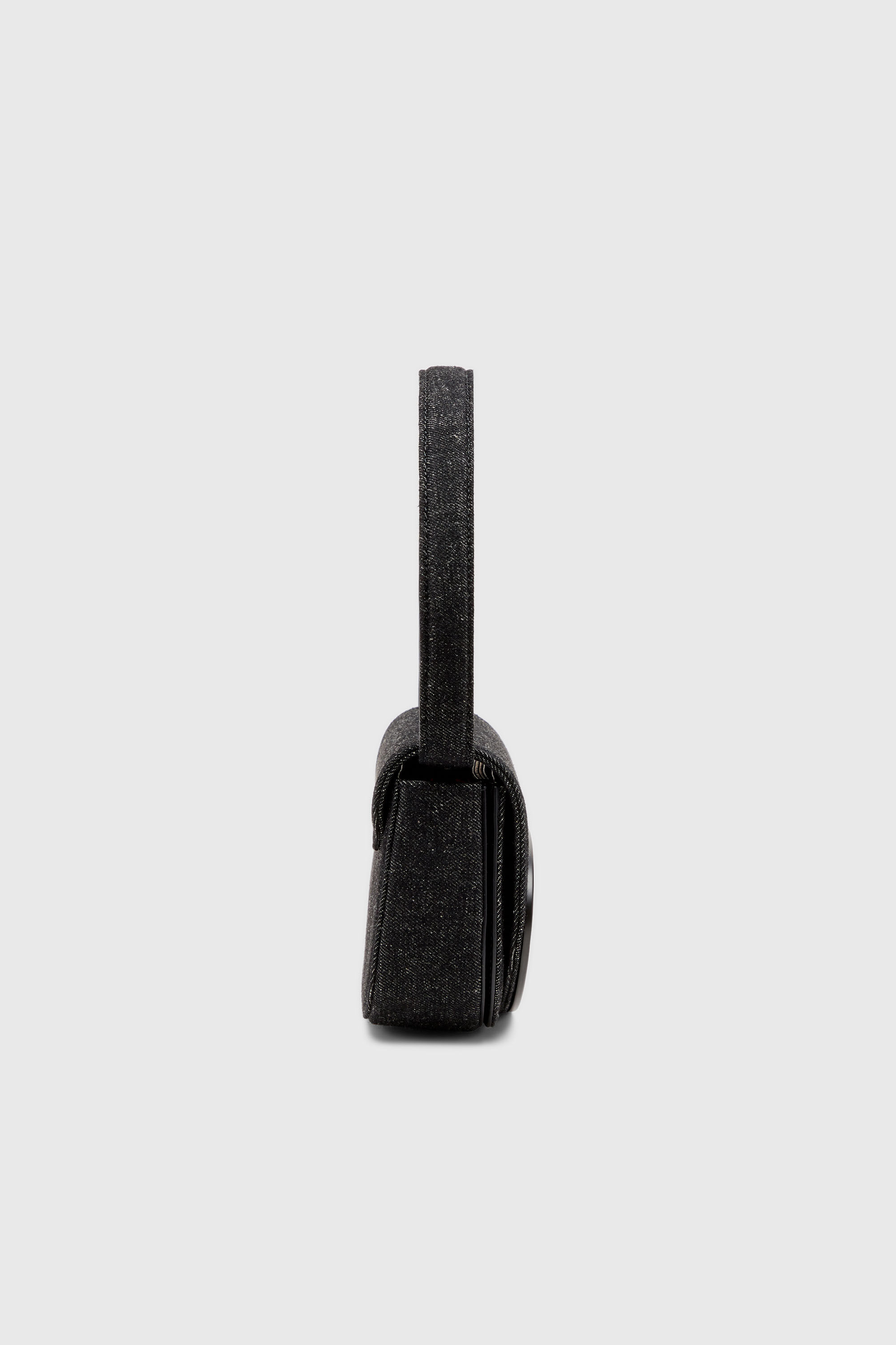 Diesel - 1DR, Damen 1DR-Ikonische Schultertasche aus gewaschenem Denim in Schwarz - 5