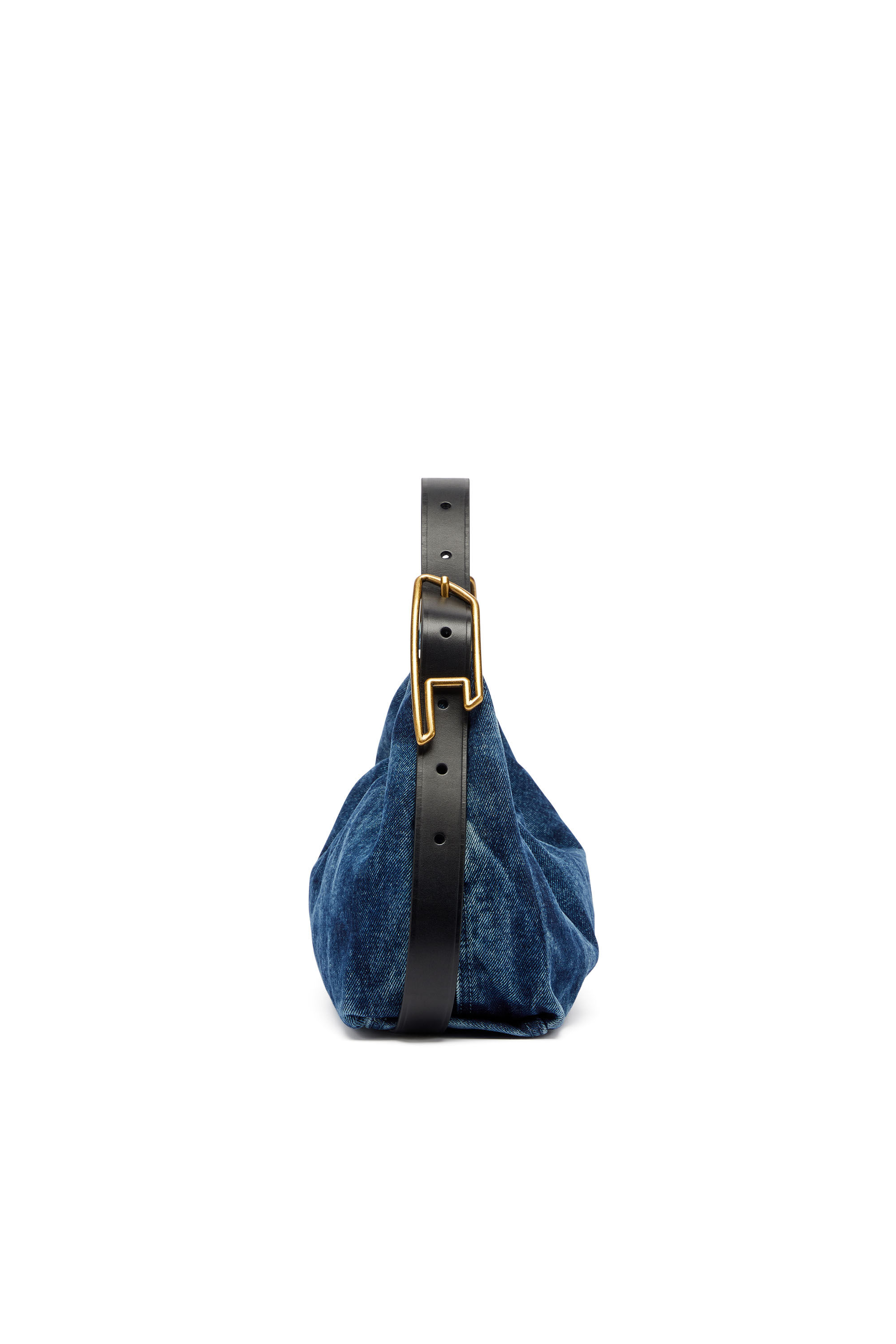 Diesel - D-LINE HOBO S, Damen D-Line-Denim Schultertasche in Mittelblau - 5