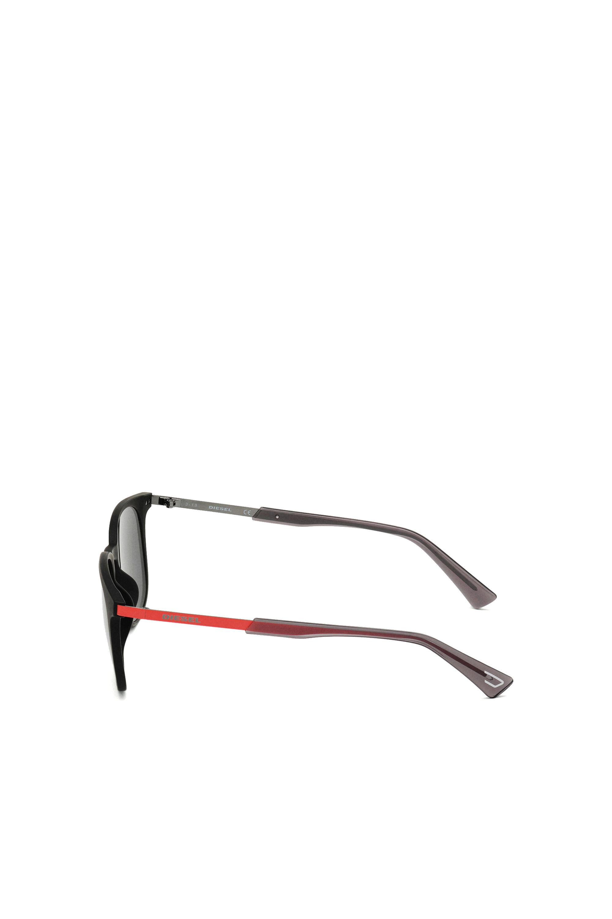 Diesel - DL0311, Unisex Injizierte Unisex-Sonnenbrille in Schwarz - 4