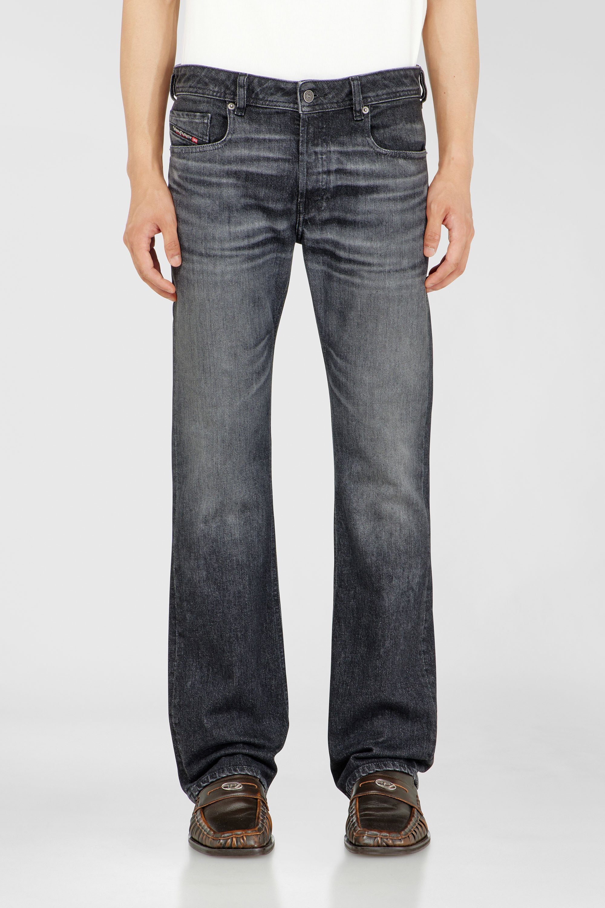 Diesel - Herren Bootcut Jeans 2007 Zatiny 09N48, Schwarz/Dunkelgrau - 4