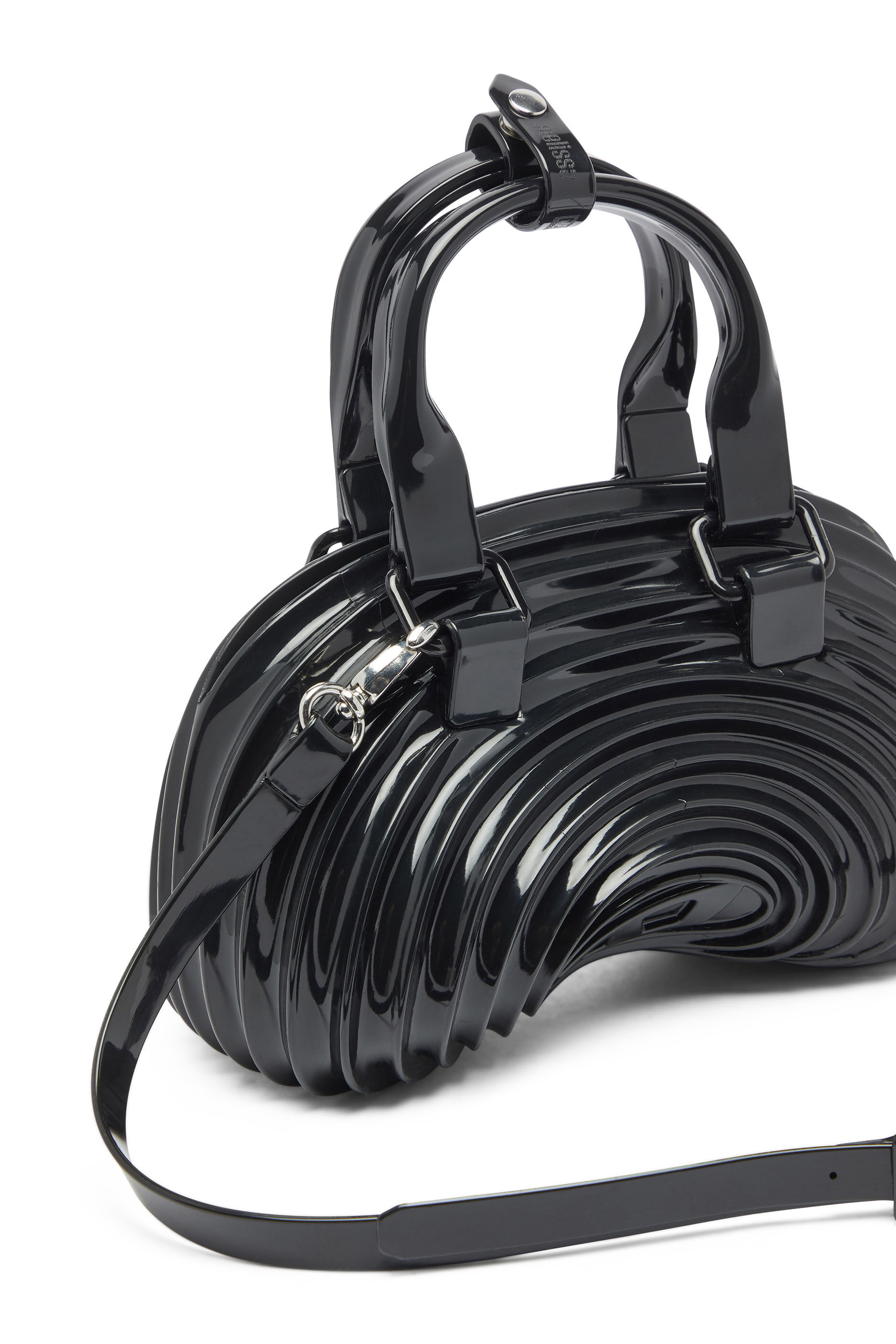 Diesel - MELISSA QUANTUM DOME, Damen Quantum Dome &ndash; Handtasche aus Melflex&reg; in Schwarz - 6