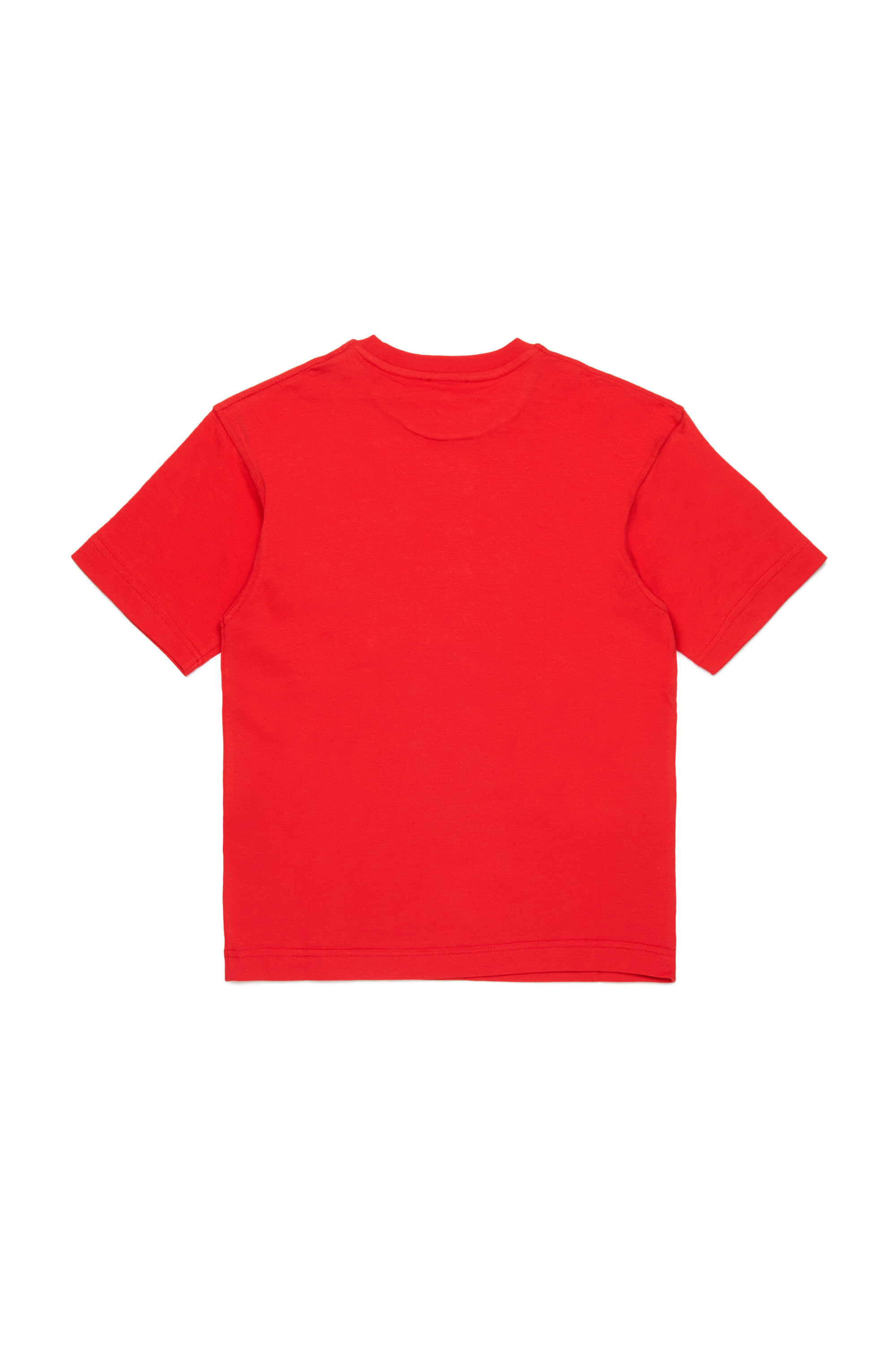 Diesel - TMARCUS OVER, Herren T-Shirt mit metallischem Oval D in Rot - 2