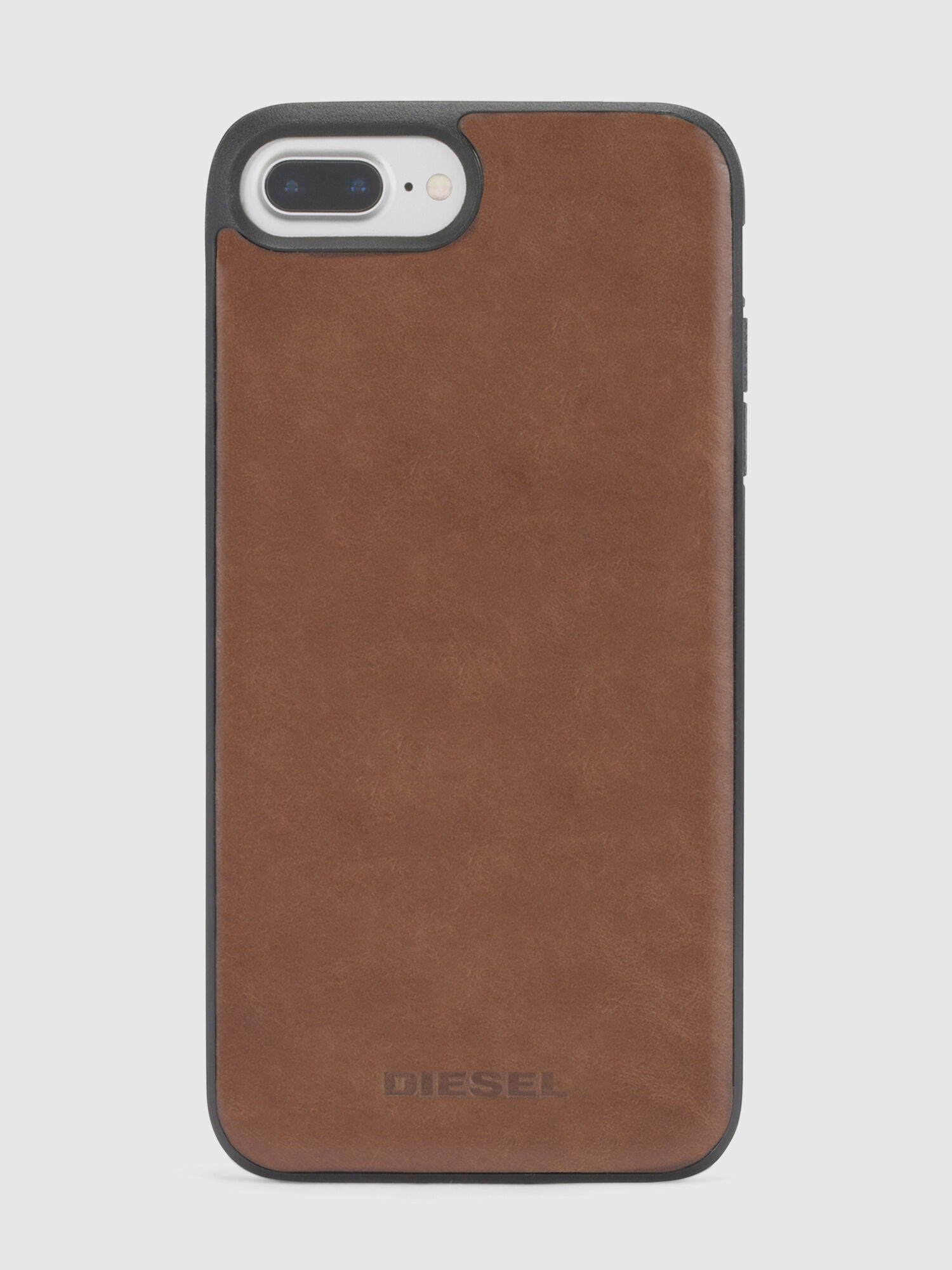 Diesel - BROWN LEATHER IPHONE 8/7/6s/6 CASE, Unisex Schutzhülle aus braunem Leder, iPhone 8/7/6s/6 in Braunes Leder - 2