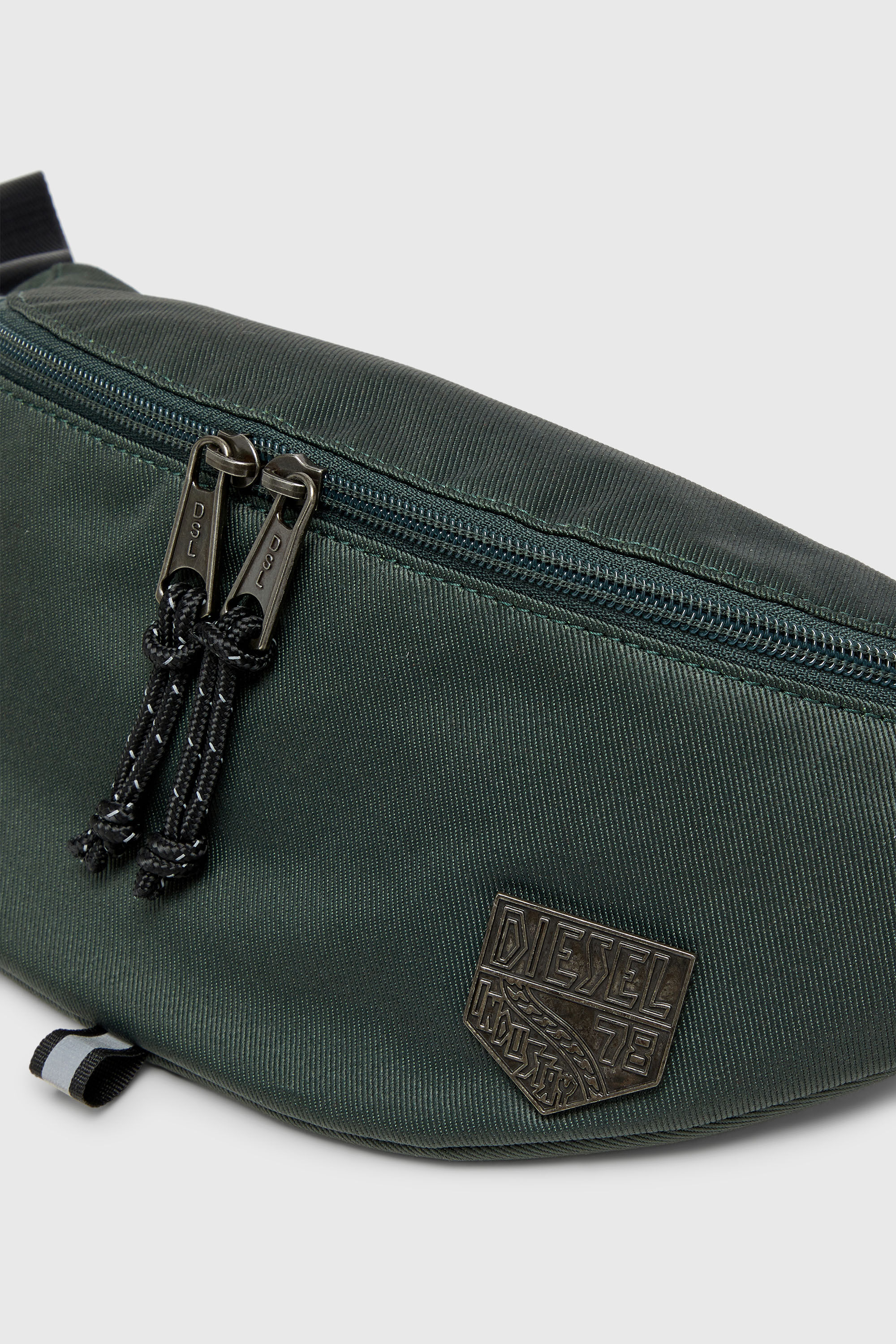 Diesel - D-PACK BELTBAG X, Unisex D-Pack - G&uuml;rteltasche aus Nylon mit Emblem-Logo in Dunkelgr&uuml;n - 5