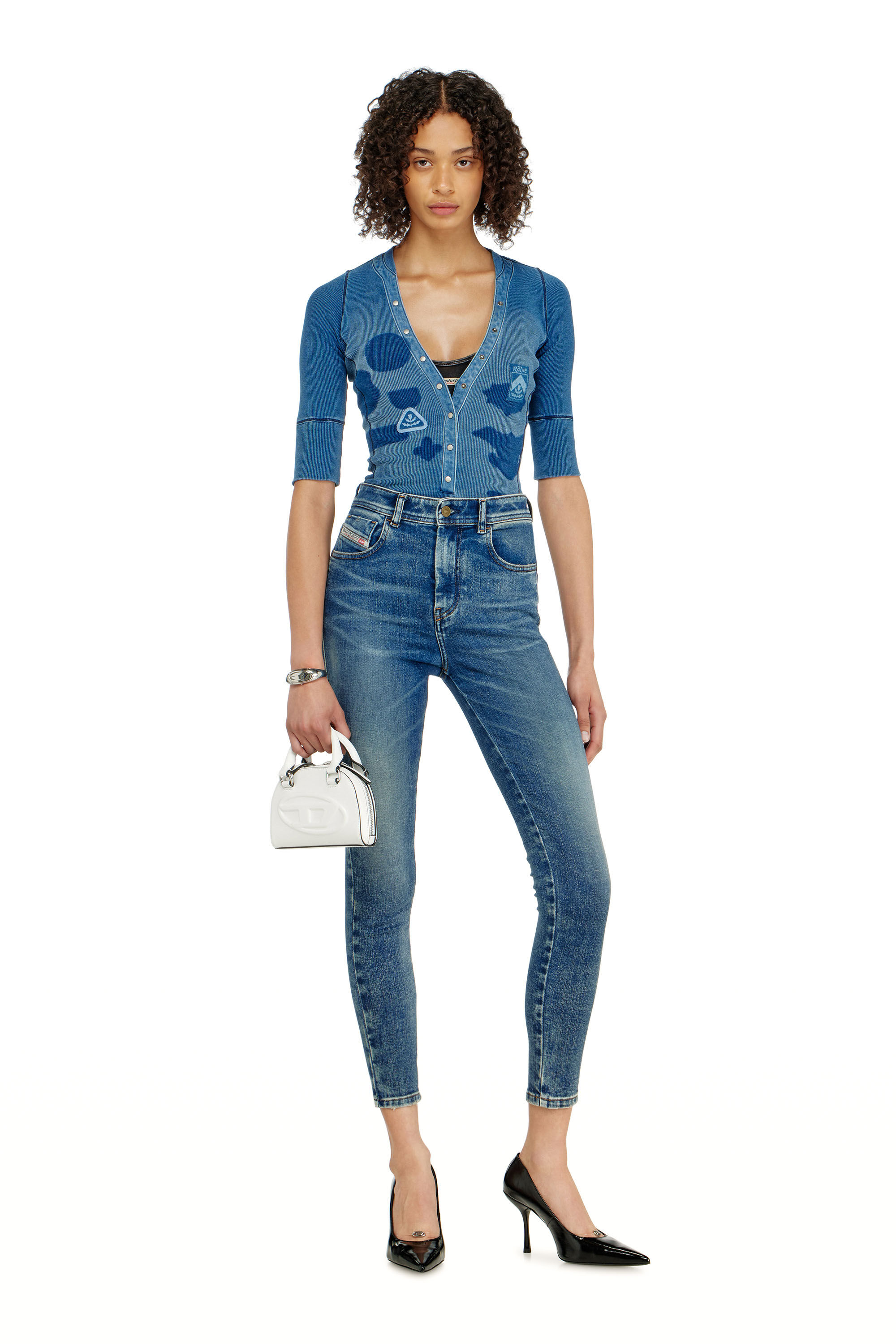 Diesel - Damen Skinny Jeans 1984 Slandy-High 09P72, Mittelblau - 1