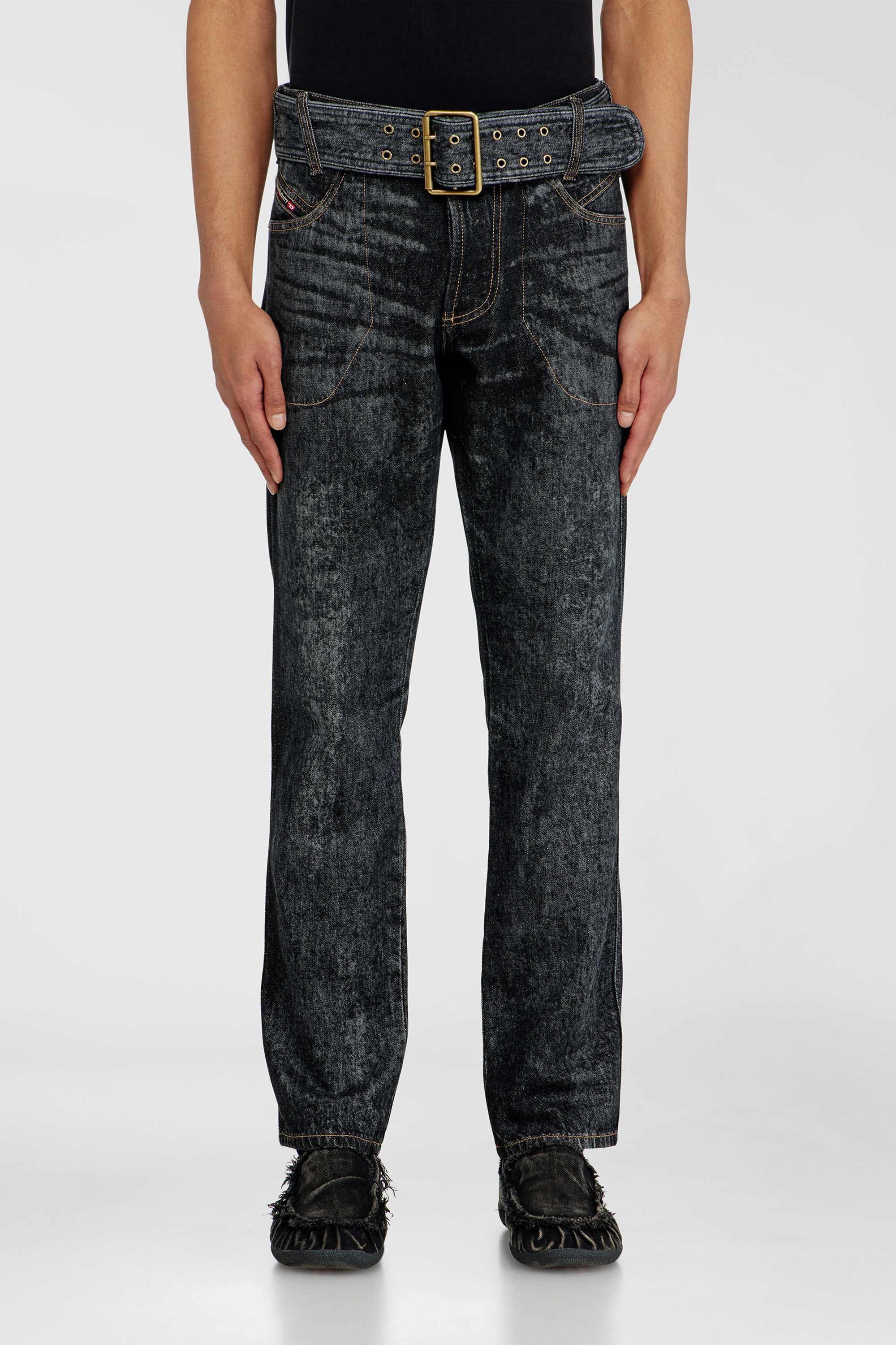 Diesel - Herren Slim Jeans D-Villus 09Q24, Schwarz/Dunkelgrau - 4