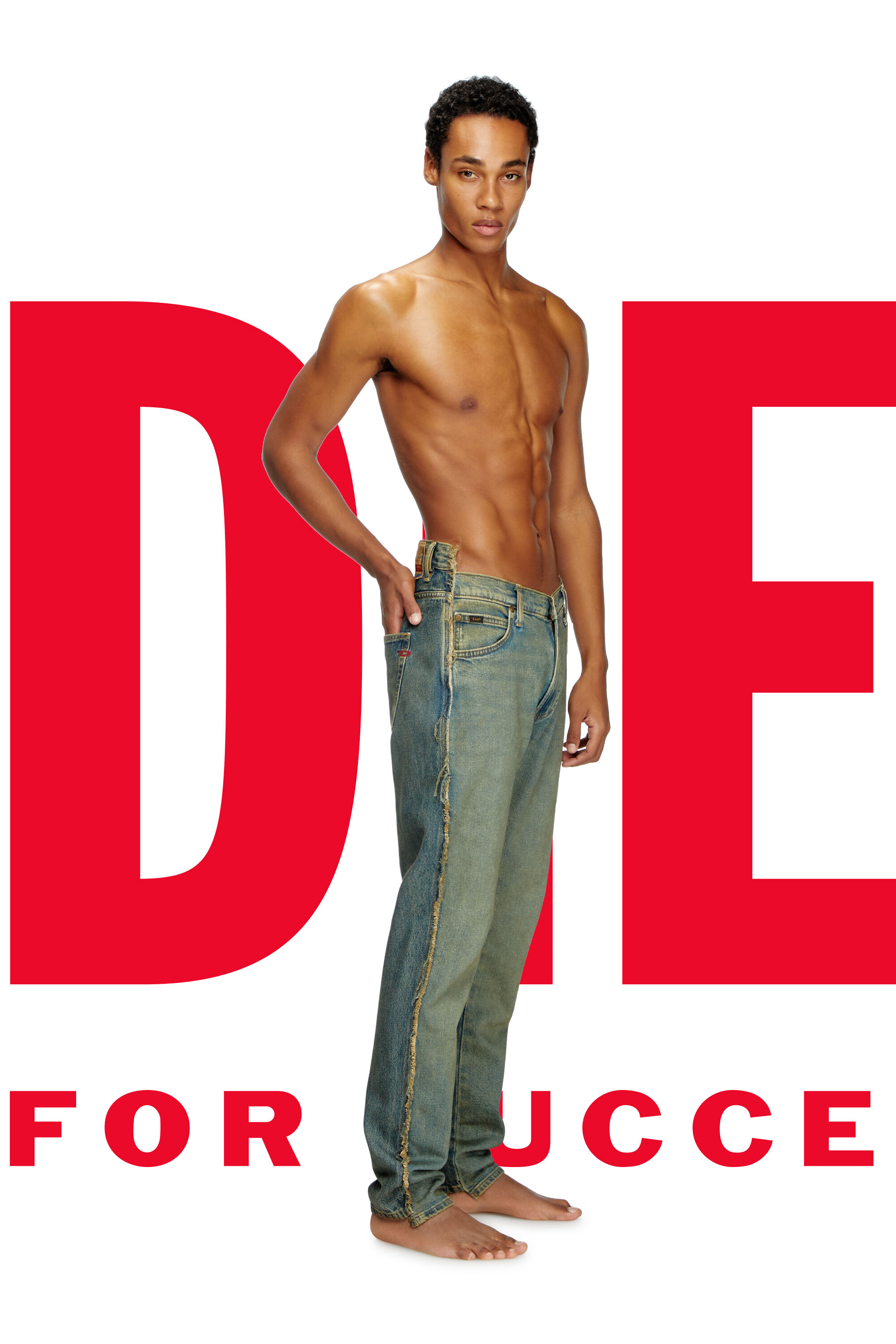 Diesel - Herren Regular Jeans Dieseloves 04 09M98, Dunkelblau - 1