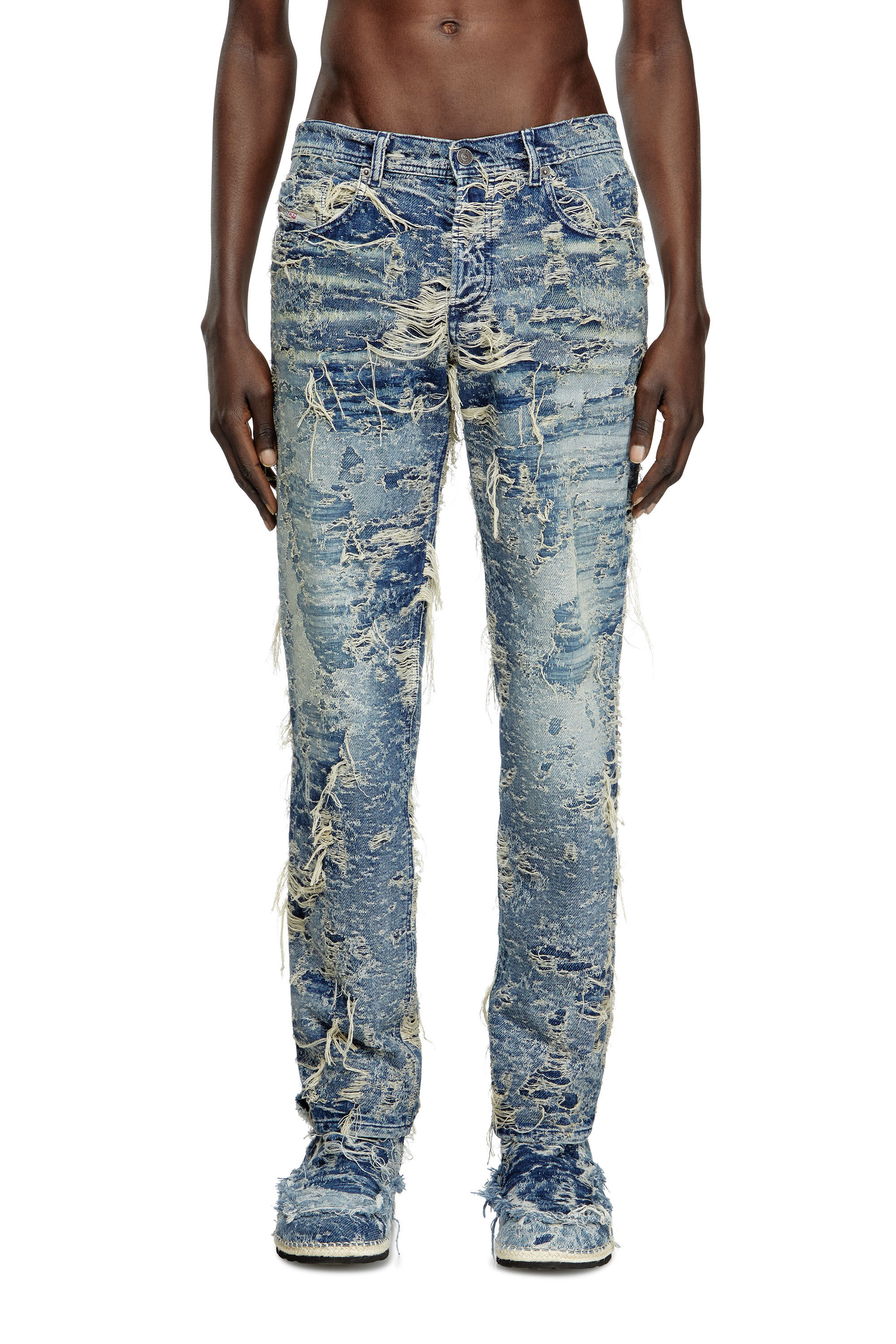 Diesel - Herren Regular Jeans 2023 D-Finitive 09M04, Mittelblau - 3