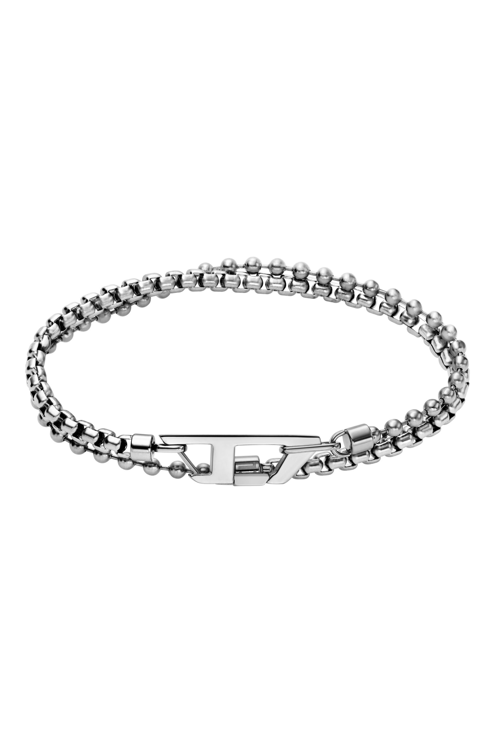 Diesel - DX1473, Unisex Kettenarmband aus Edelstahl in Silber - 1