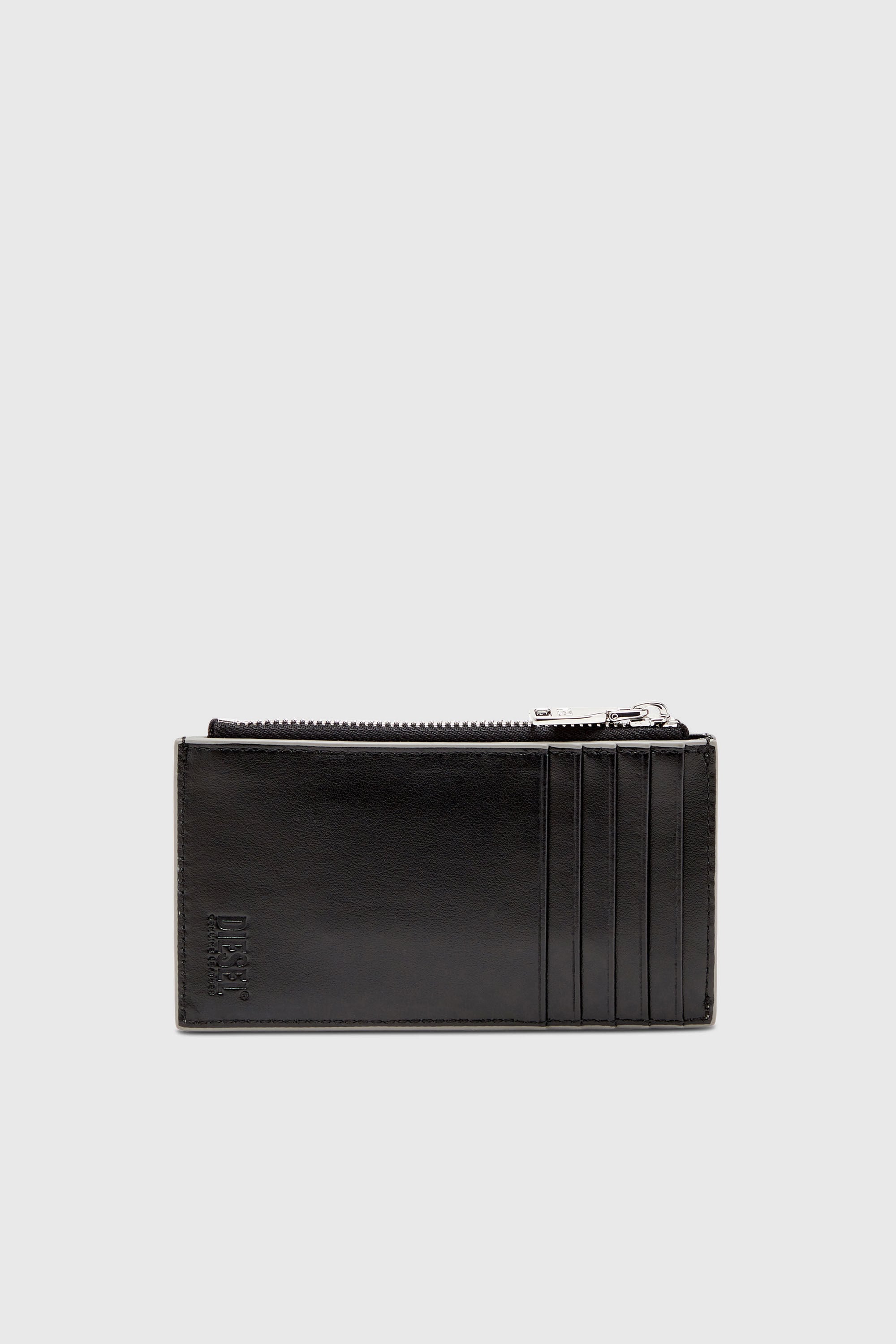 Diesel - 1DR CARD HOLDER III, Damen Kartenetui aus Hochglanzleder in Silber - 2