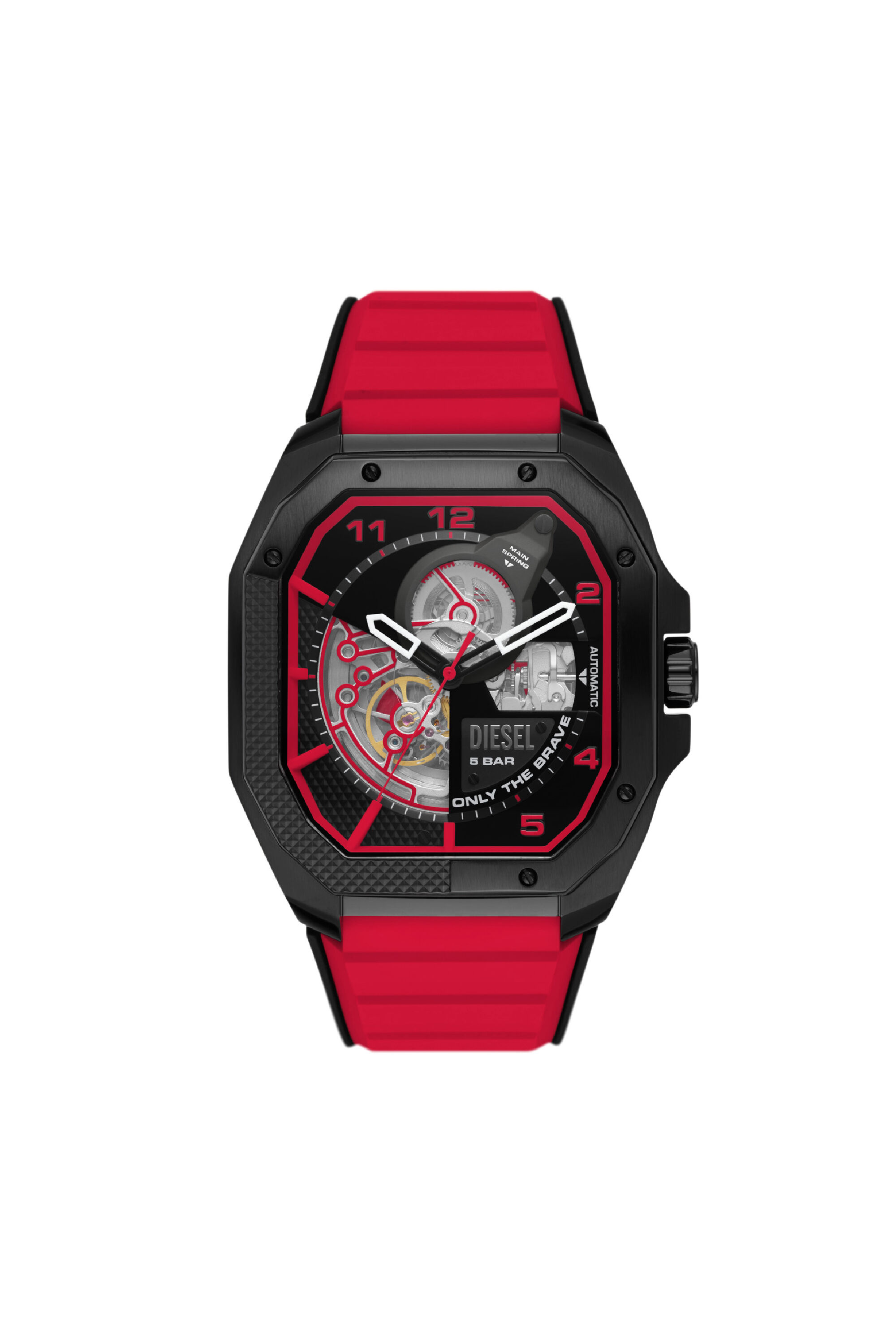 Men's Flayed silicone watch | Red | Diesel Men's Flayed silicone watch | Red | Diesel