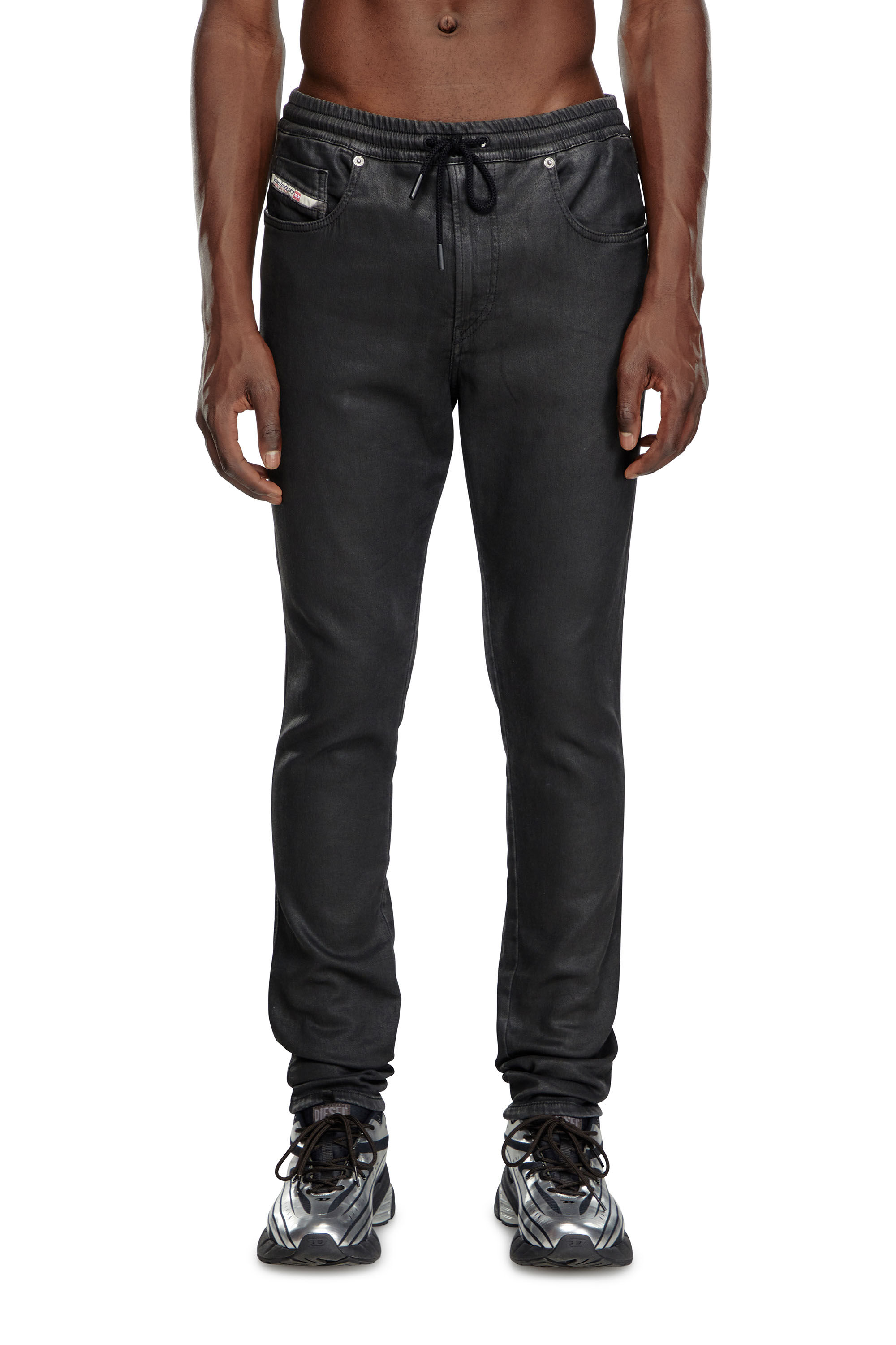 Diesel - Herren Slim 2060 D-Strukt Joggjeans® 068LP, Schwarz/Dunkelgrau - Image 3