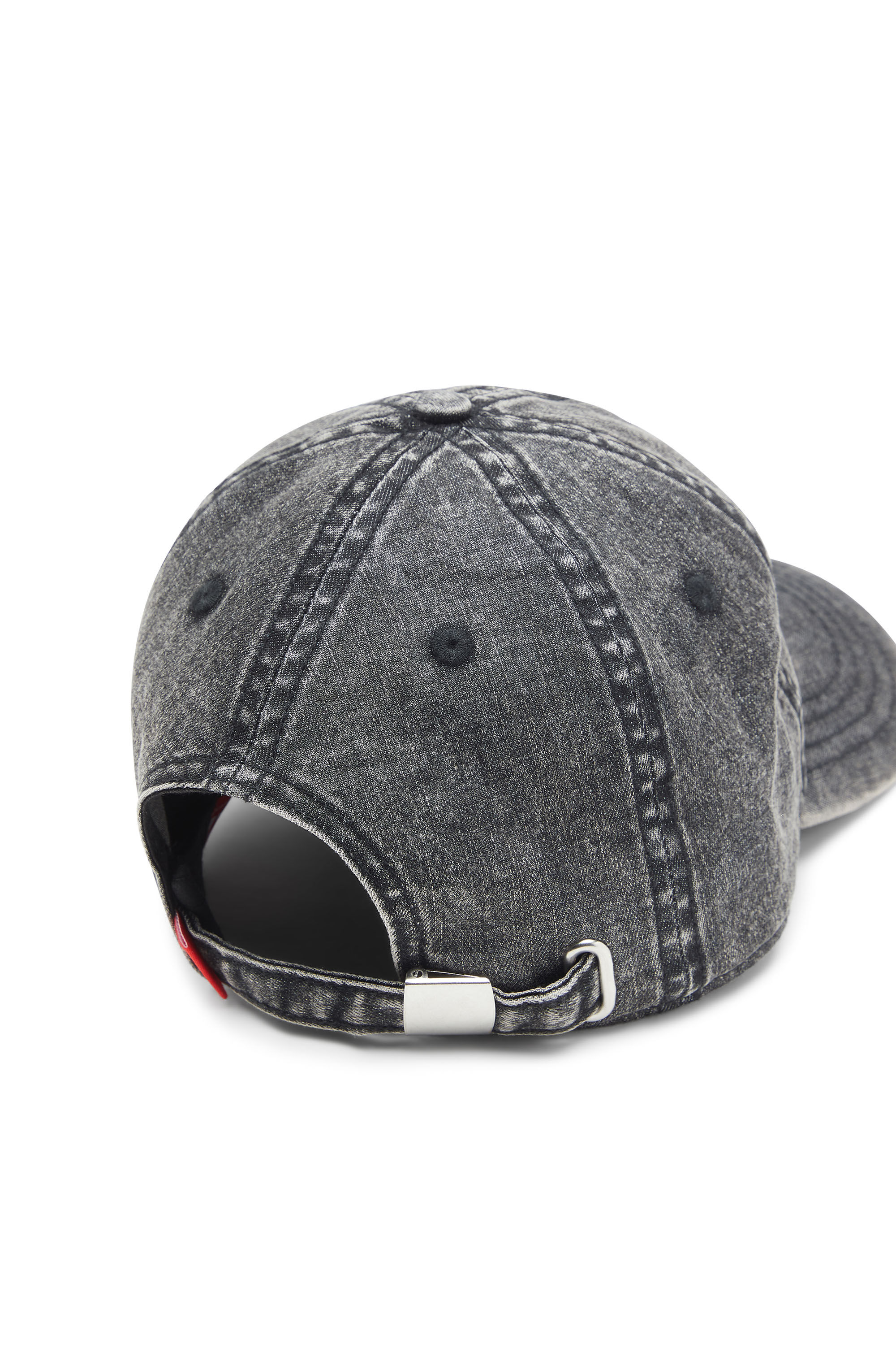 Diesel - C-AP-HOSHI, Herren Basecap aus Denim mit Oval D-Element in Schwarz - 3