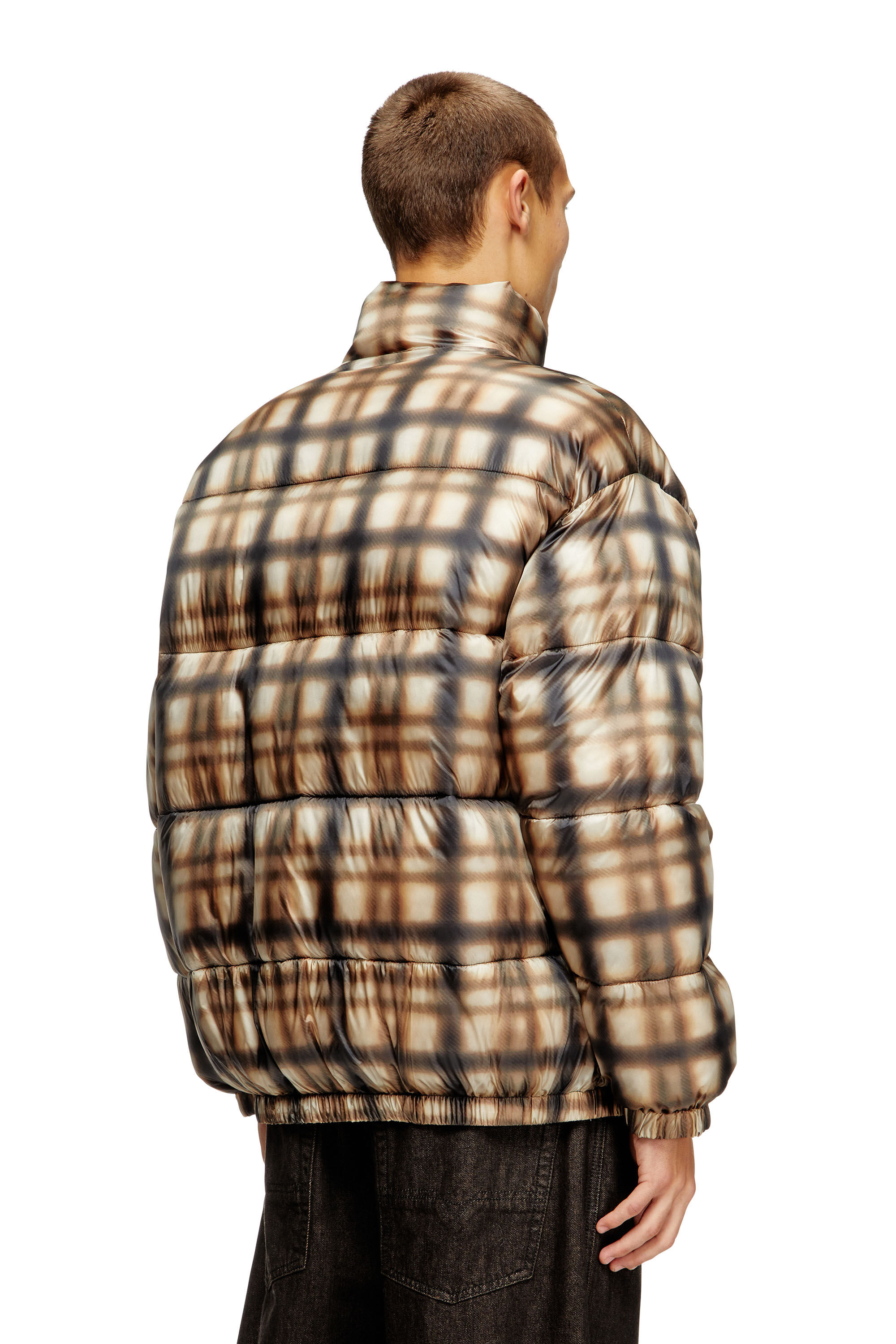 Diesel - W-BOURBON-ENBM, Herren Wendbare gesteppte Bomberjacke in null - 4