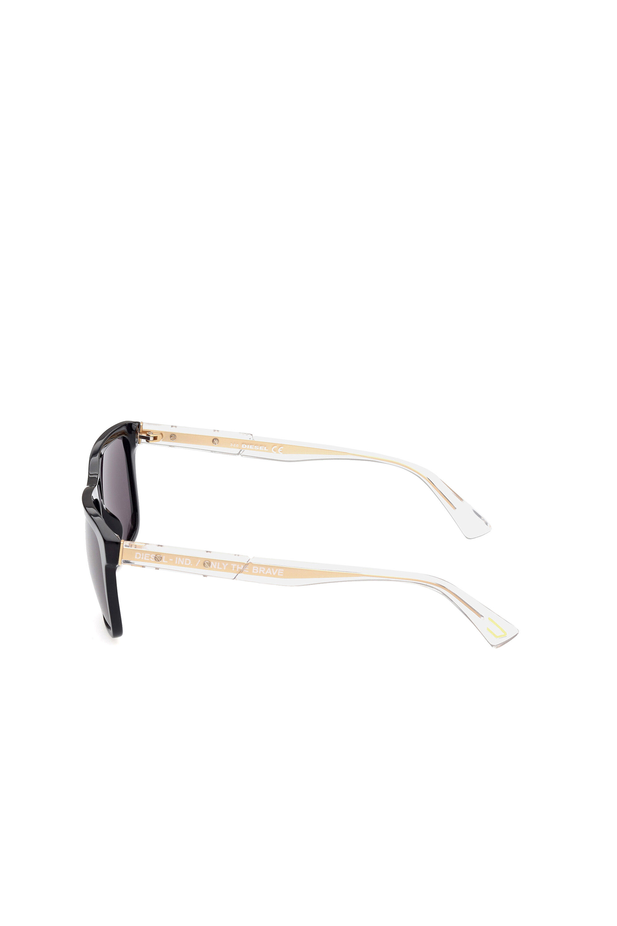 Diesel - DL0349, Herren Quadratische Sonnenbrille in Schwarz - 4