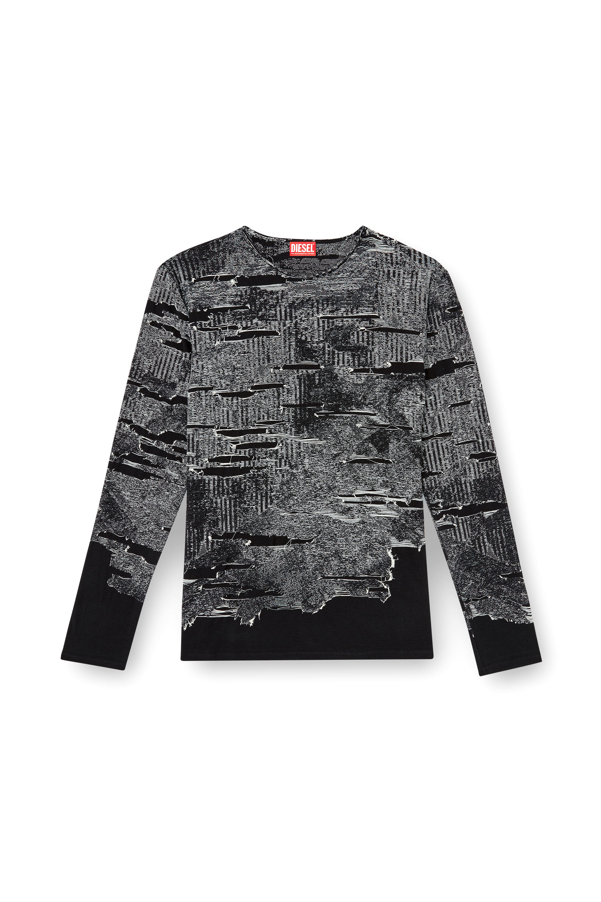 Diesel - K-CADMO, Herren Pullover mit technischem vielgetragenem Effekt in Schwarz - 2