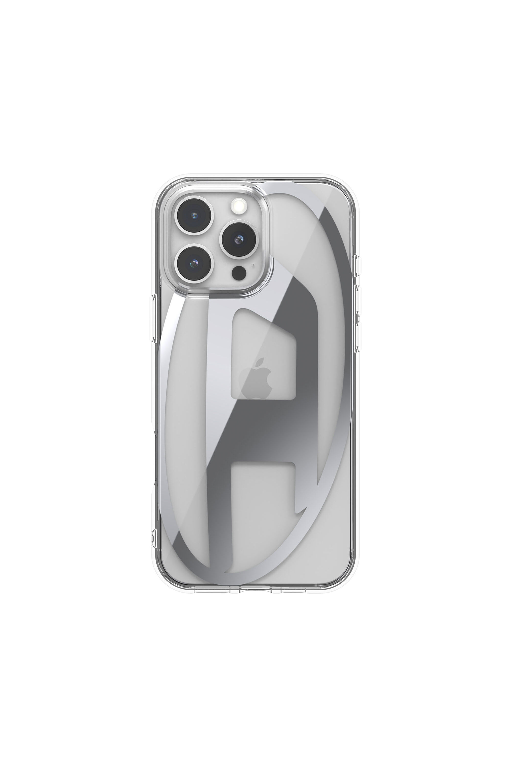 Diesel - 60142 AOP CASE, Unisex Oval D Mirror Case for iP 16 Pro Max in Silber - 3