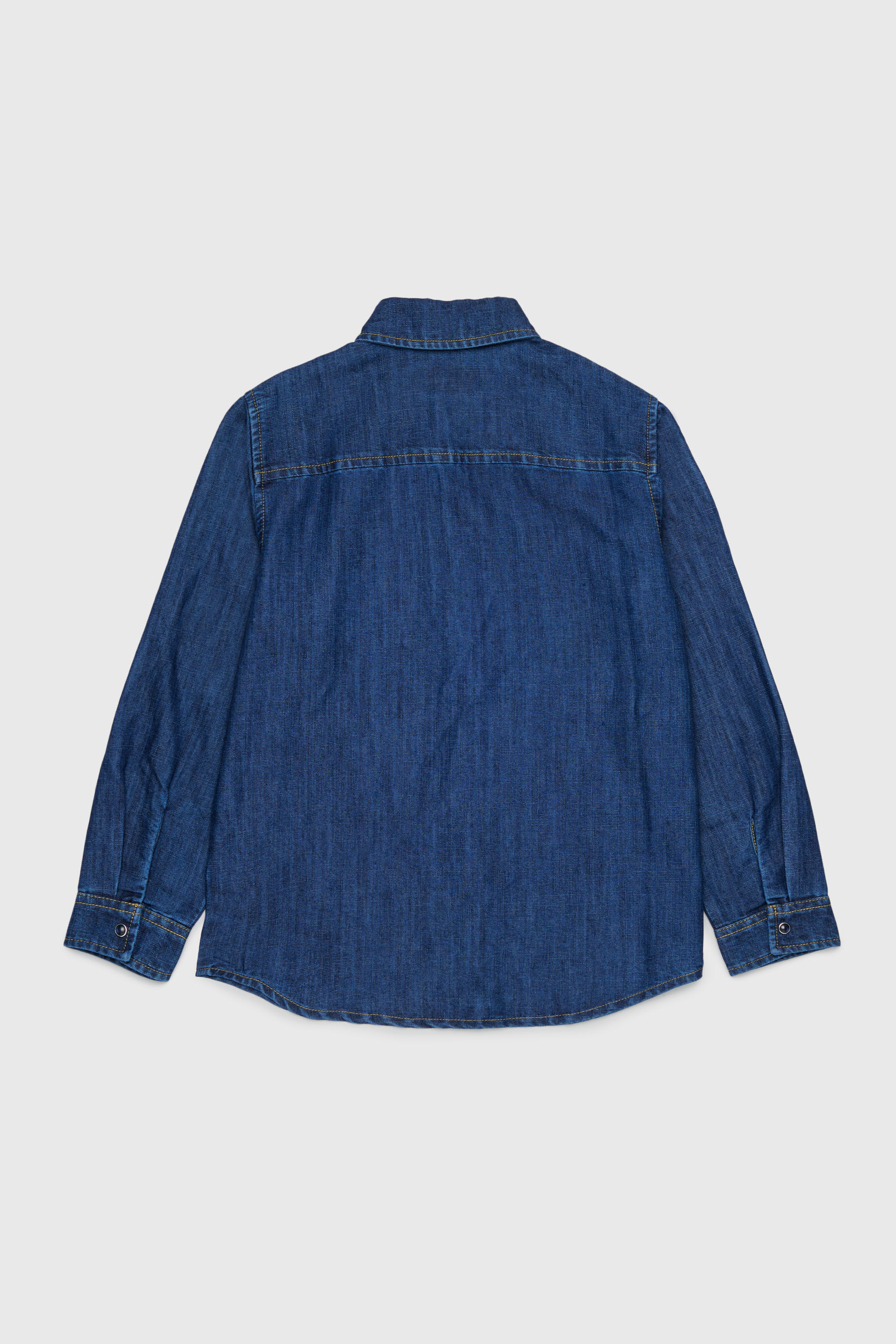 Diesel - CSIMPLY-OVER, Herren Denimhemd mit D-Logo-Stickerei in Mittelblau - 2