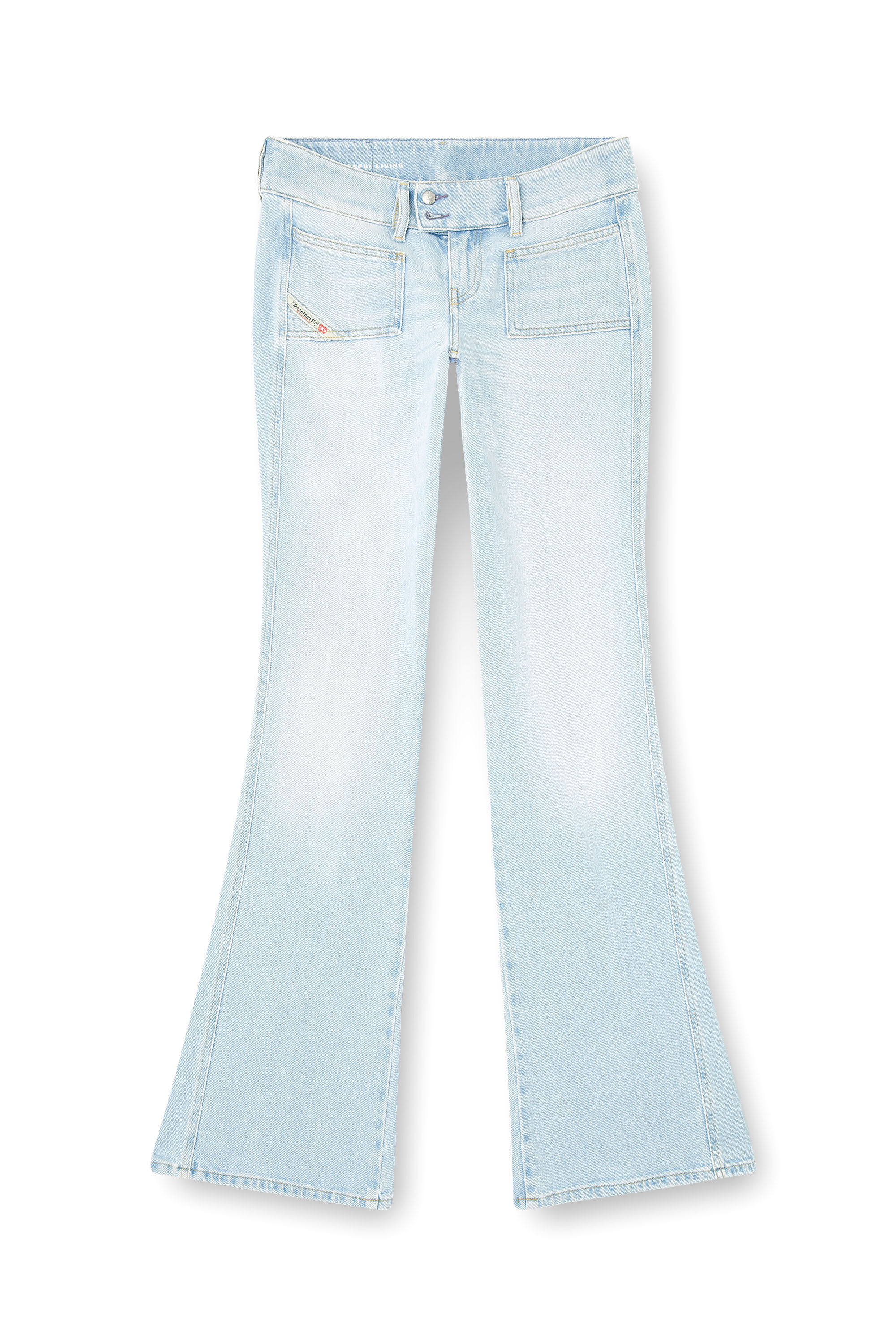 Diesel - Damen Bootcut Jeans D-Hush 09M11, Hellblau - 2