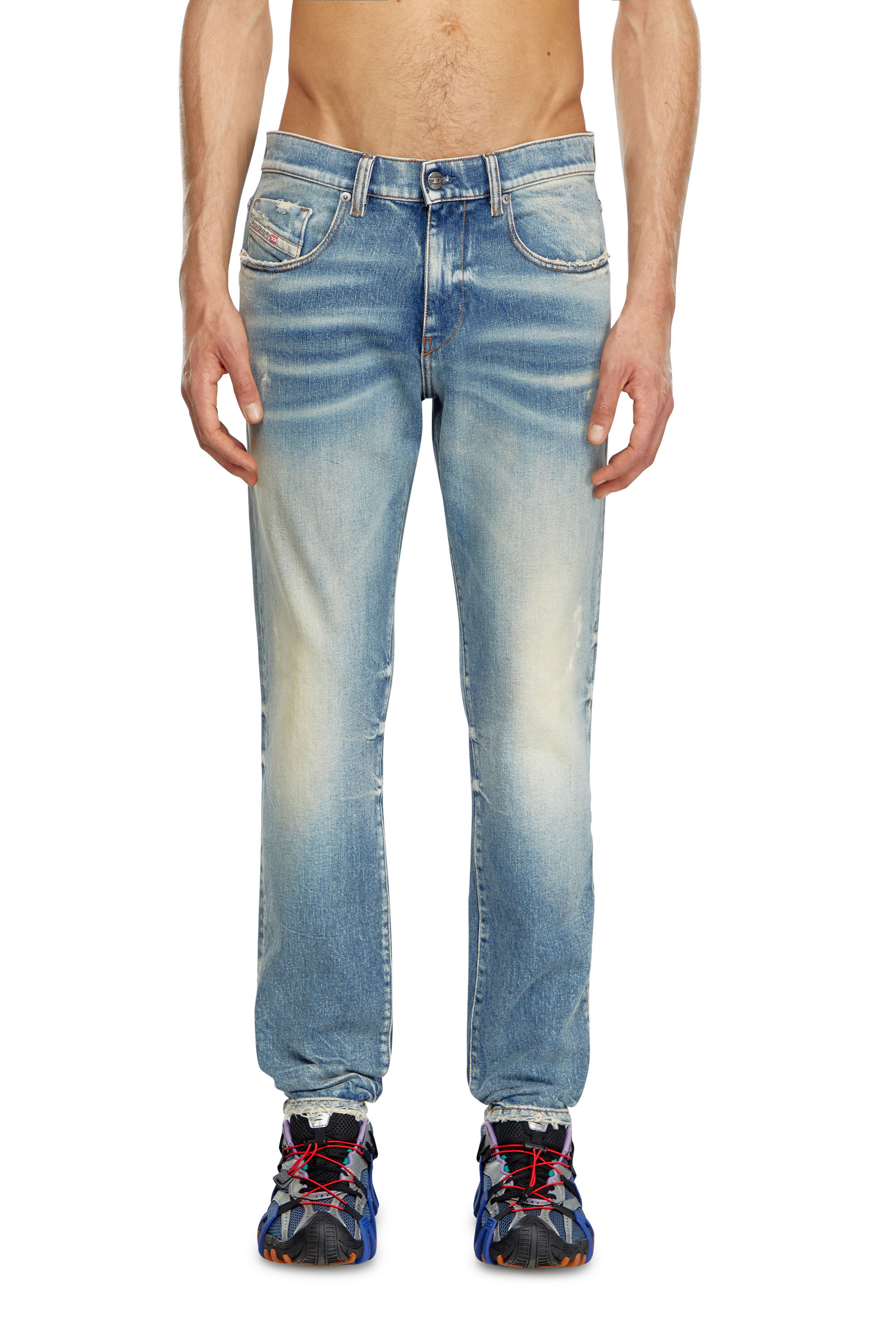 Diesel - Slim Jeans 2019 D-Strukt 007V8, Mittelblau - Image 3