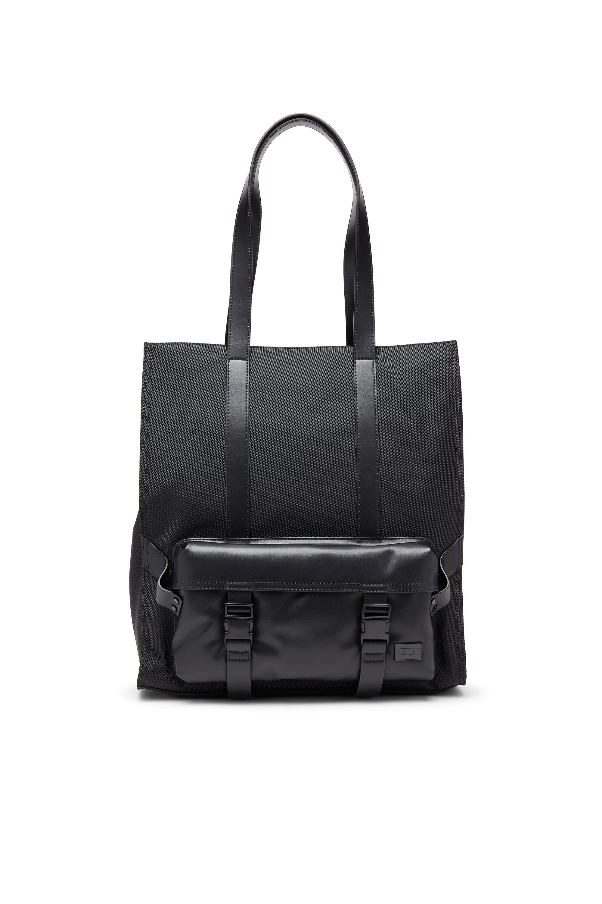 Diesel - MULTI-PKTS TOTE X, Unisex Multi-Pkts - Einkaufstasche mit Klappentasche und zip in Schwarz - 1