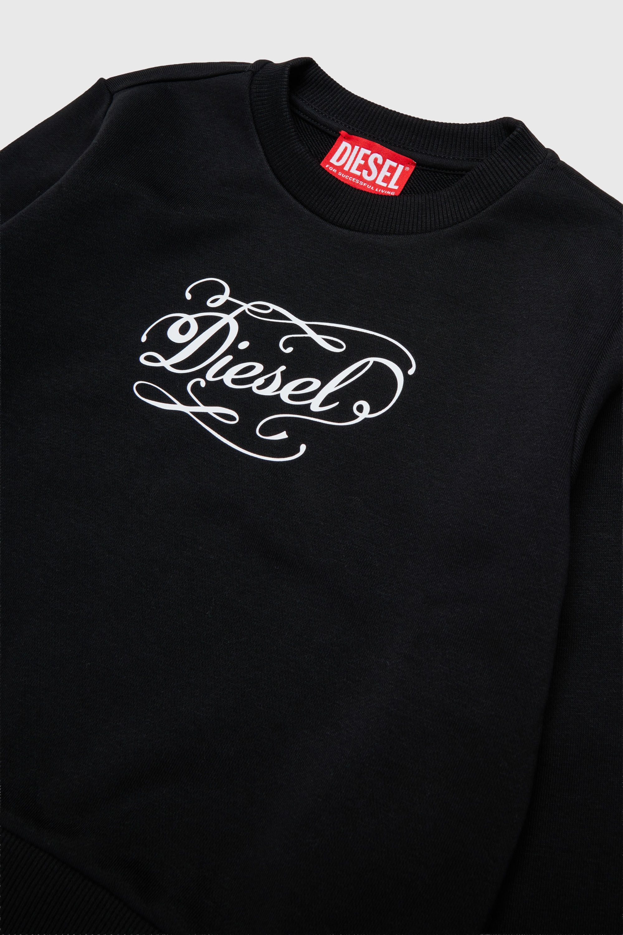 Diesel - SCORSY, Damen Sweatshirt mit verspieltem Logo-Print in Schwarz - 3