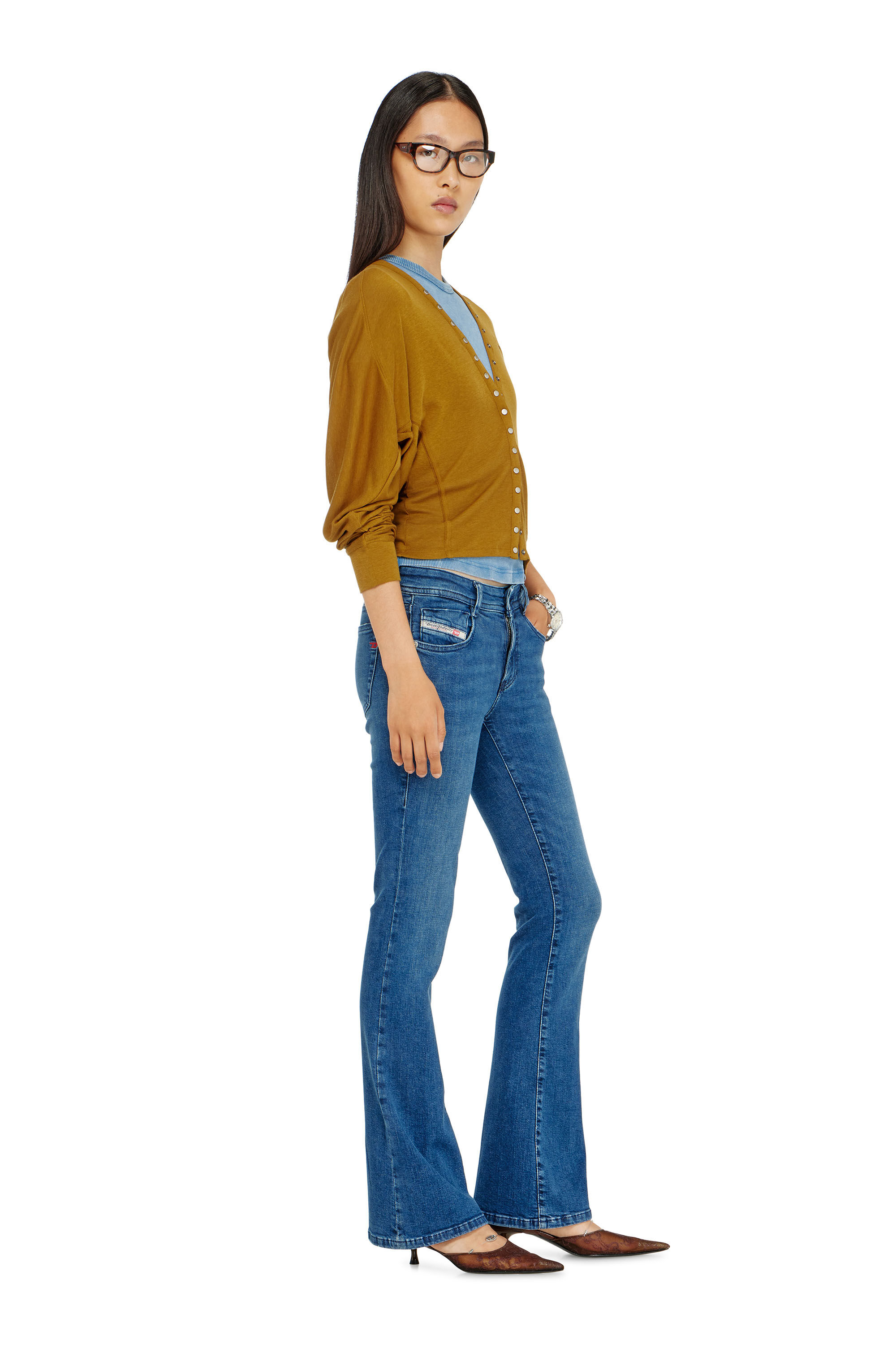 Diesel - Damen Bootcut Jeans 1969 D-Ebbey 0ADBB, Mittelblau - 2