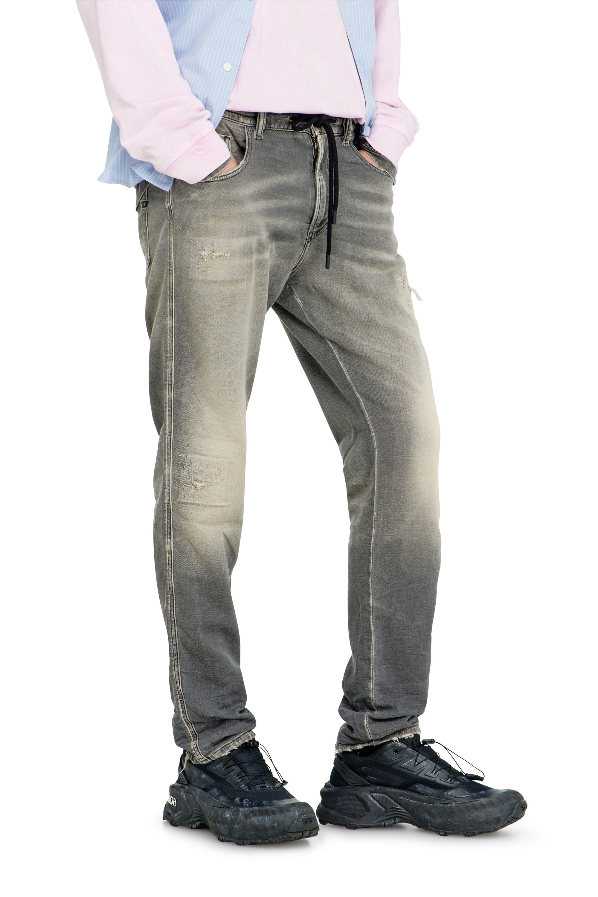 Diesel - Herren Slim 2062 D-Strukt Joggjeans&reg; 068UH, Hellgrau - 5