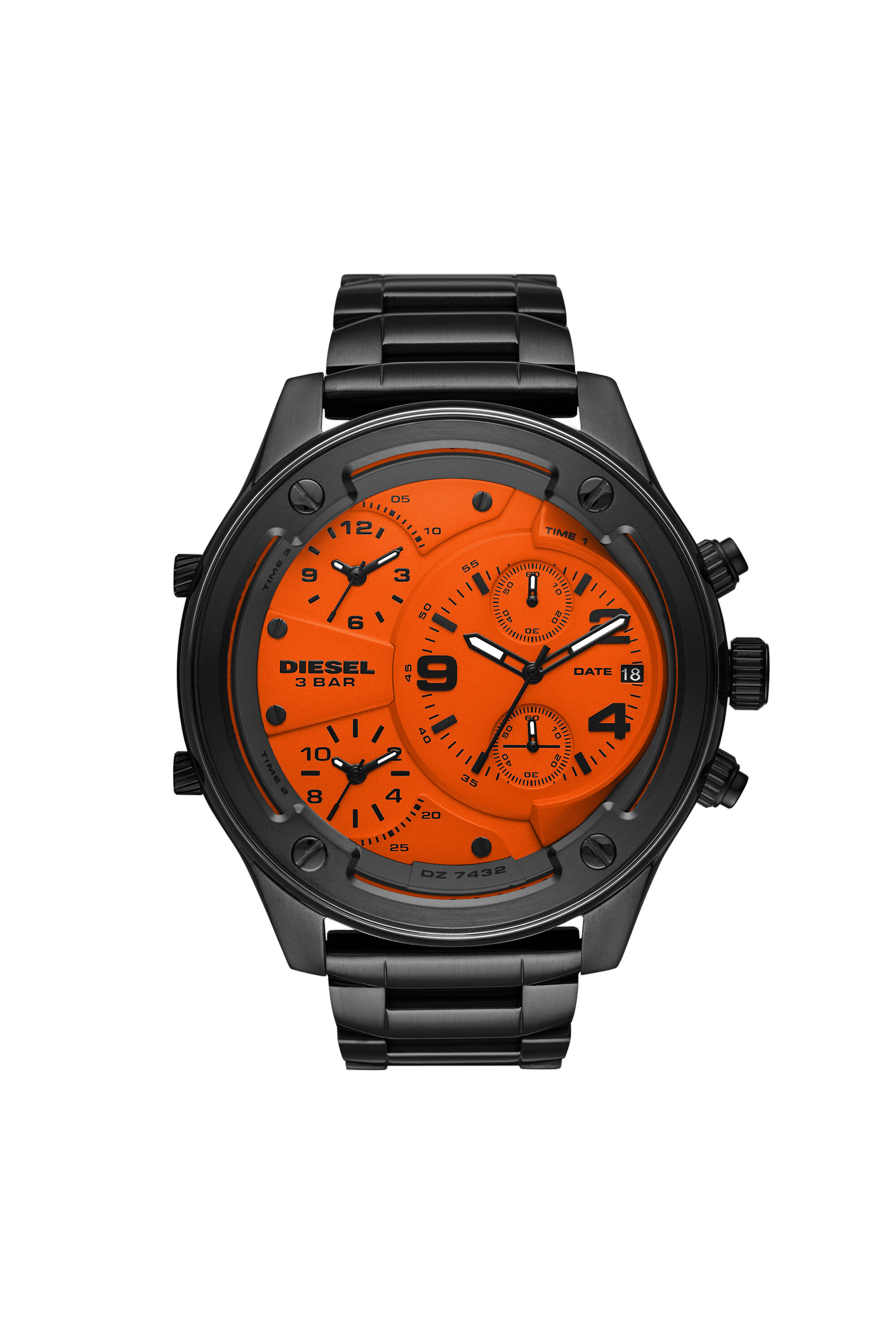 DZ7432 Herren Metallgraue Boltdown Armbanduhr aus Edelstahl Diesel