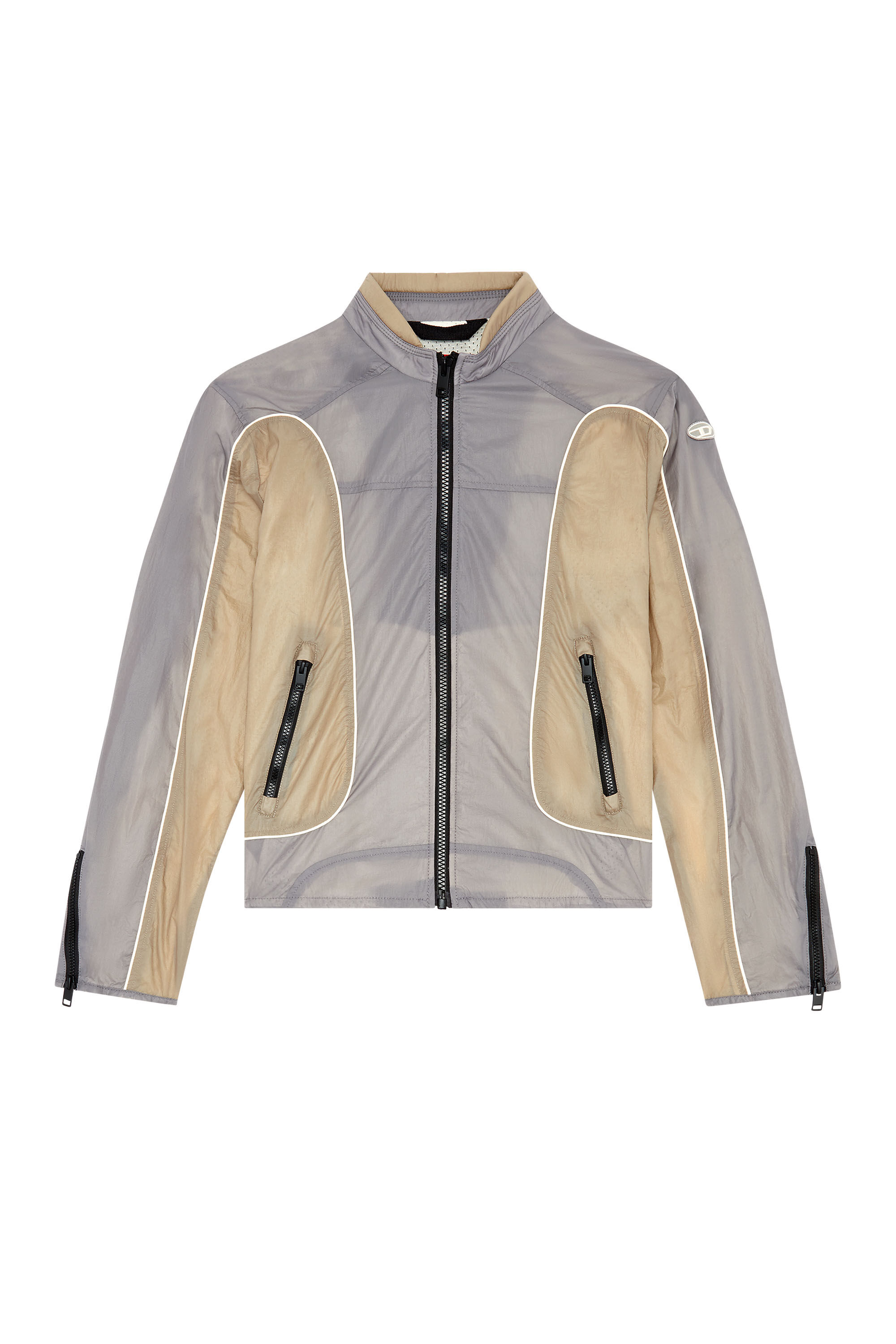 Diesel - J-BLINKID-A, Man Nylon jacket with contrast detailing in Multicolor - Image 2