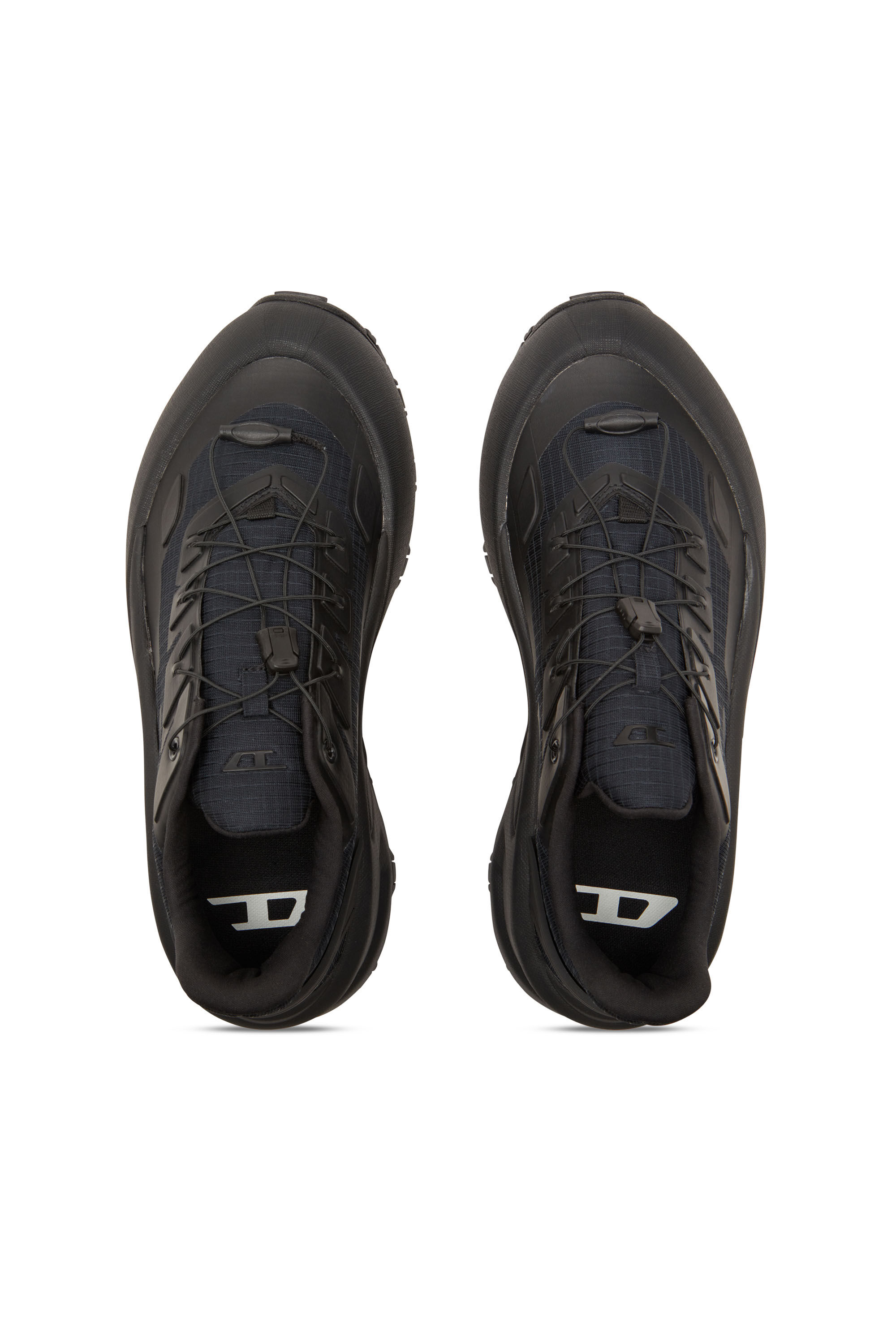 Diesel - D-CAGE RUNNER, Herren D-Cage Runner-Sneakers aus TPU-besetztem Ripstop in Schwarz - 4