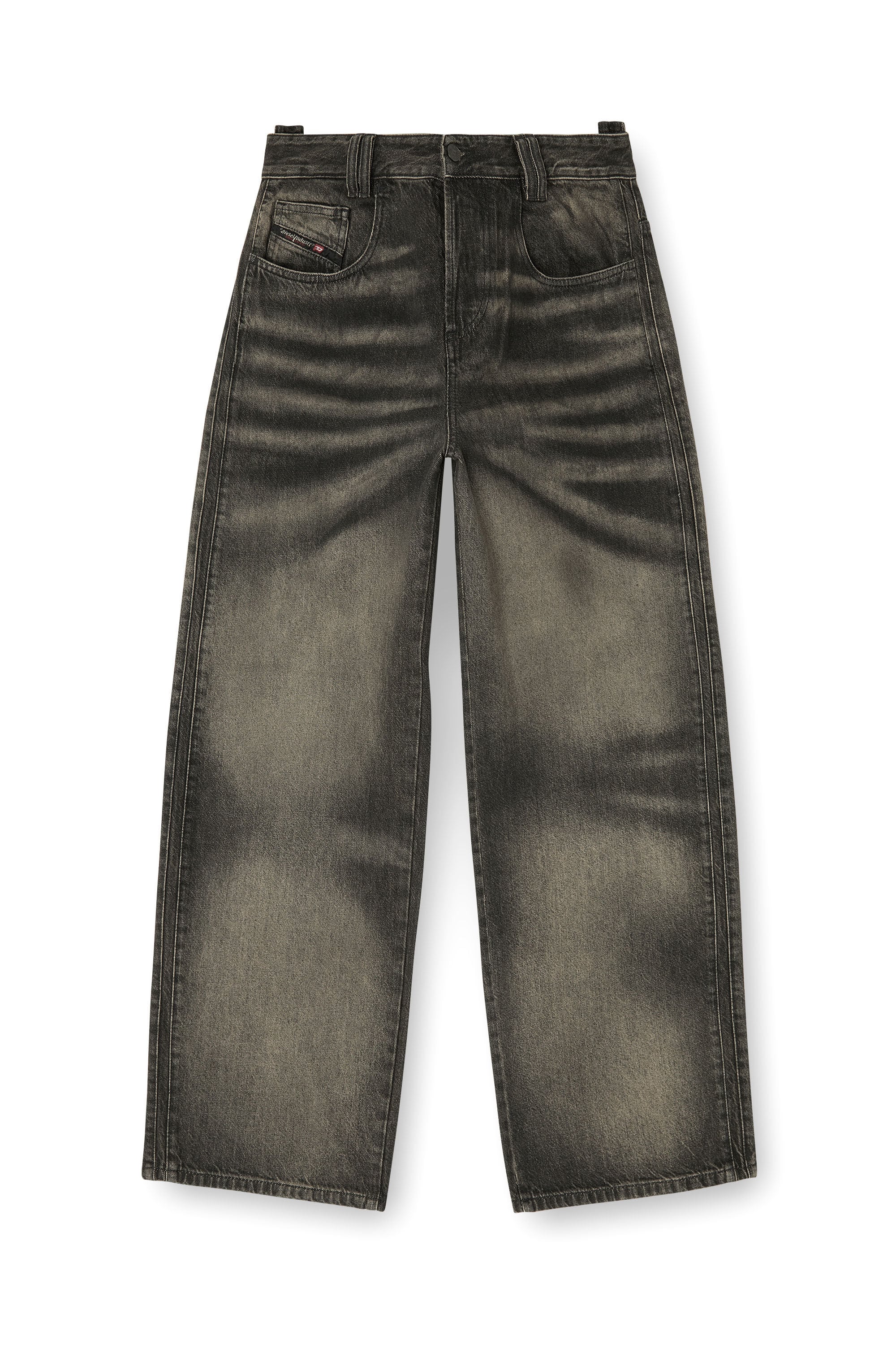 Diesel - Unisex Relaxed Jeans 1982 D-Hakou 09R33, Schwarz/Dunkelgrau - 6