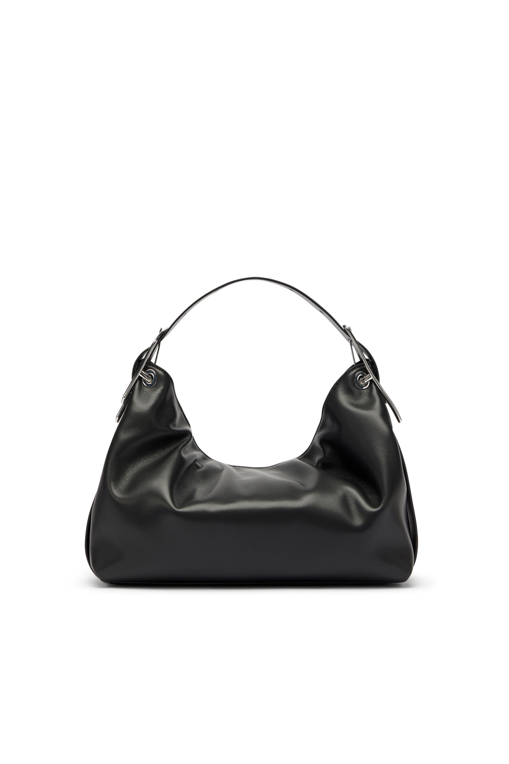 Diesel - D-LINE HOBO S, Damen D-Line-Leder-Schultertasche in Schwarz - 3