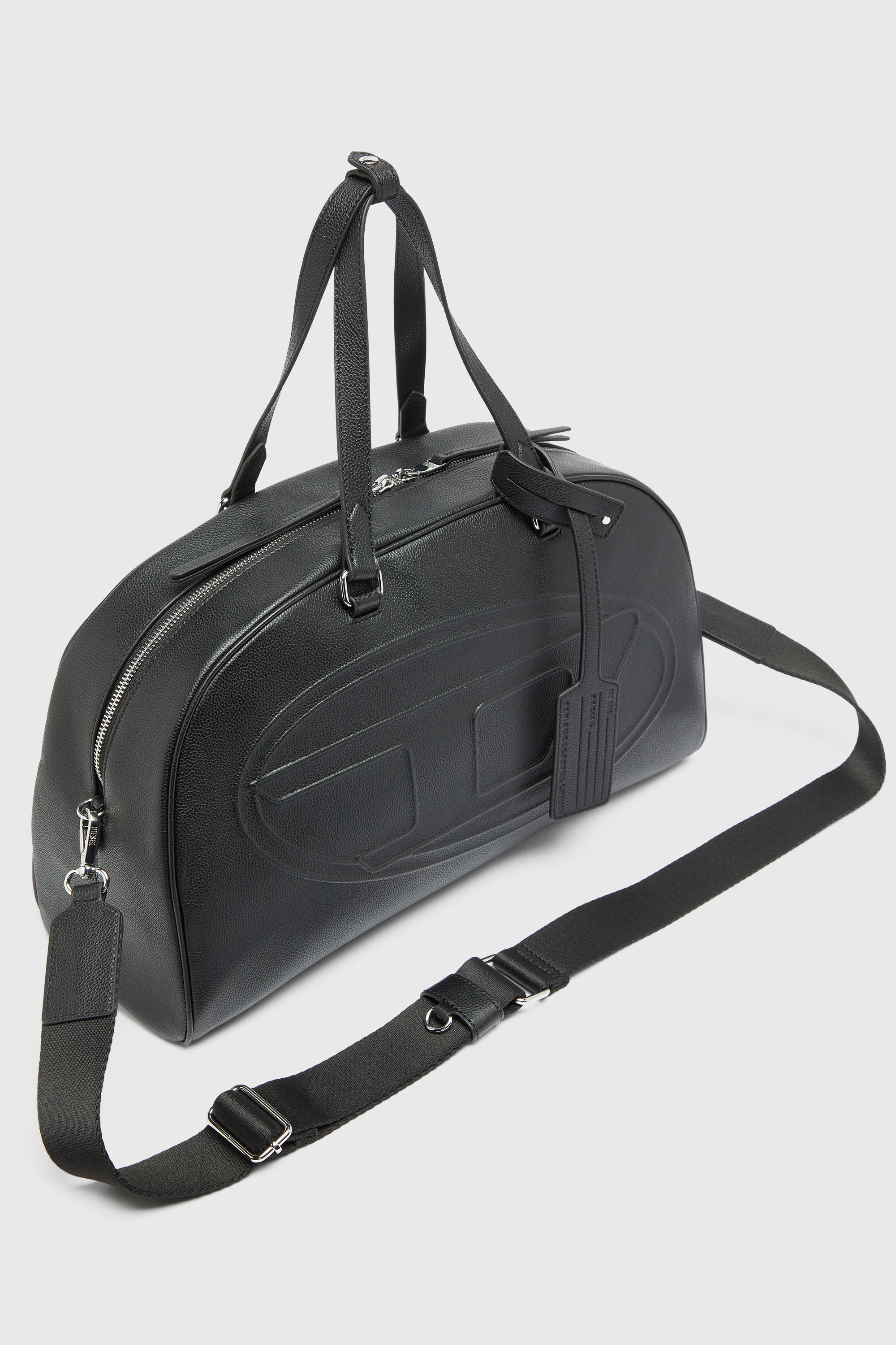 Diesel - 1DR DOME DUFFLE, Unisex 1DR Dome - Ledertasche mit Oval D Logo in Schwarz - 5
