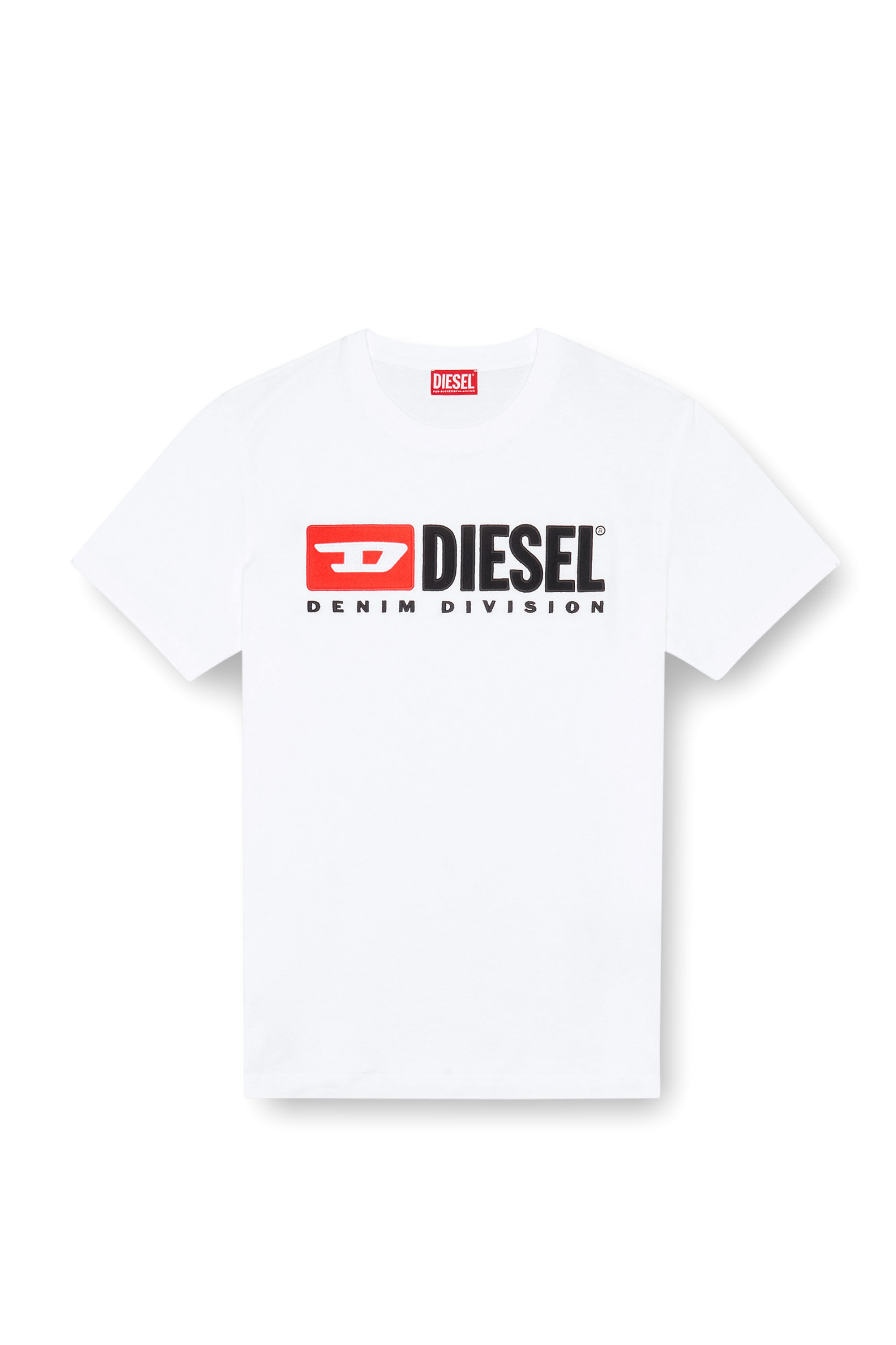 Diesel - T-BOXT-DIV, Herren T-Shirt mit Diesel-Logo-Patch in Weiß - 2