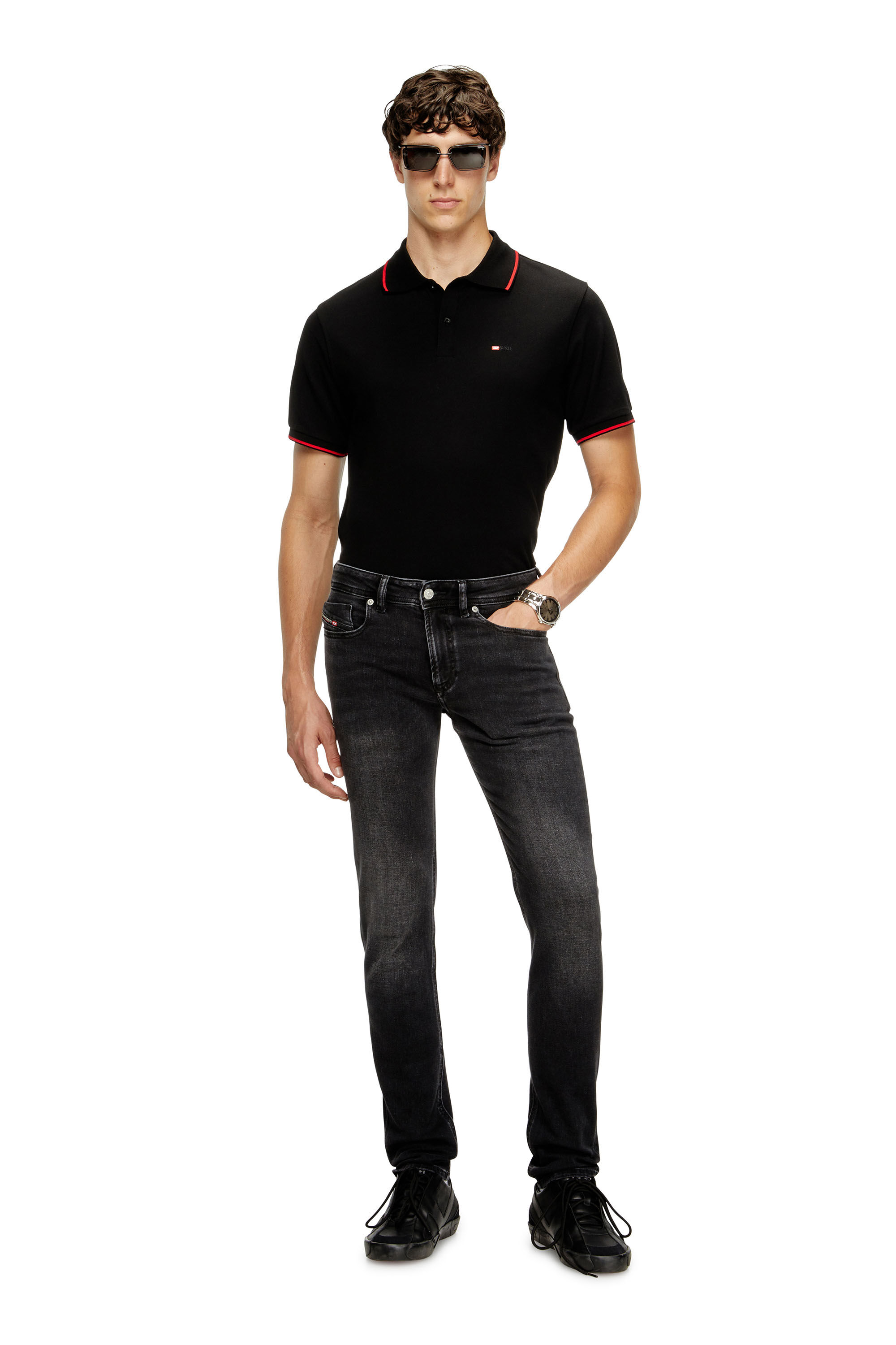 Diesel - Herren Skinny Jeans 1979 Sleenker 0DBDN, Schwarz/Dunkelgrau - 1