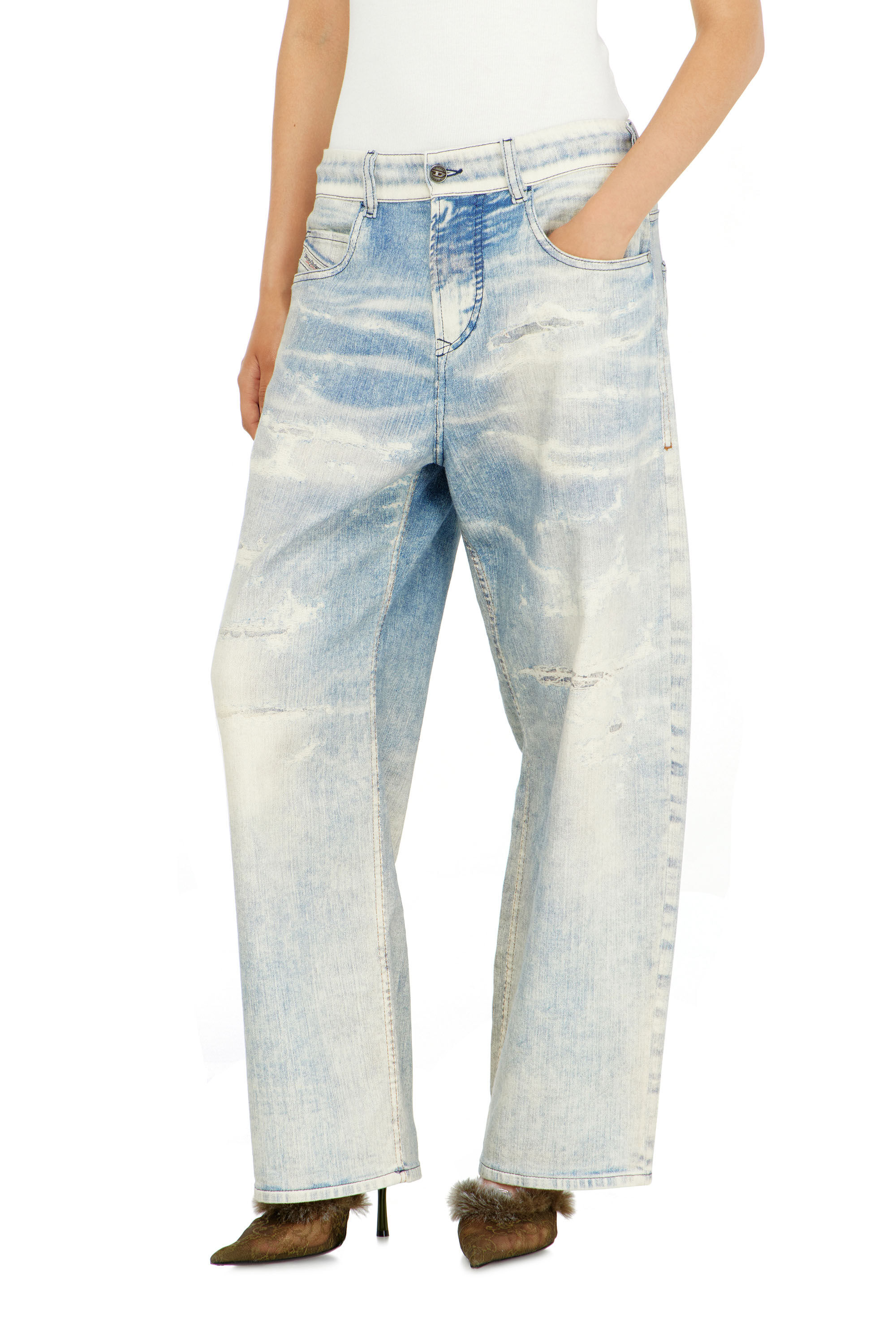Diesel - Unisex Relaxed 2097 D-Enim-M Joggjeans&reg; 068XM, Hellblau - 1