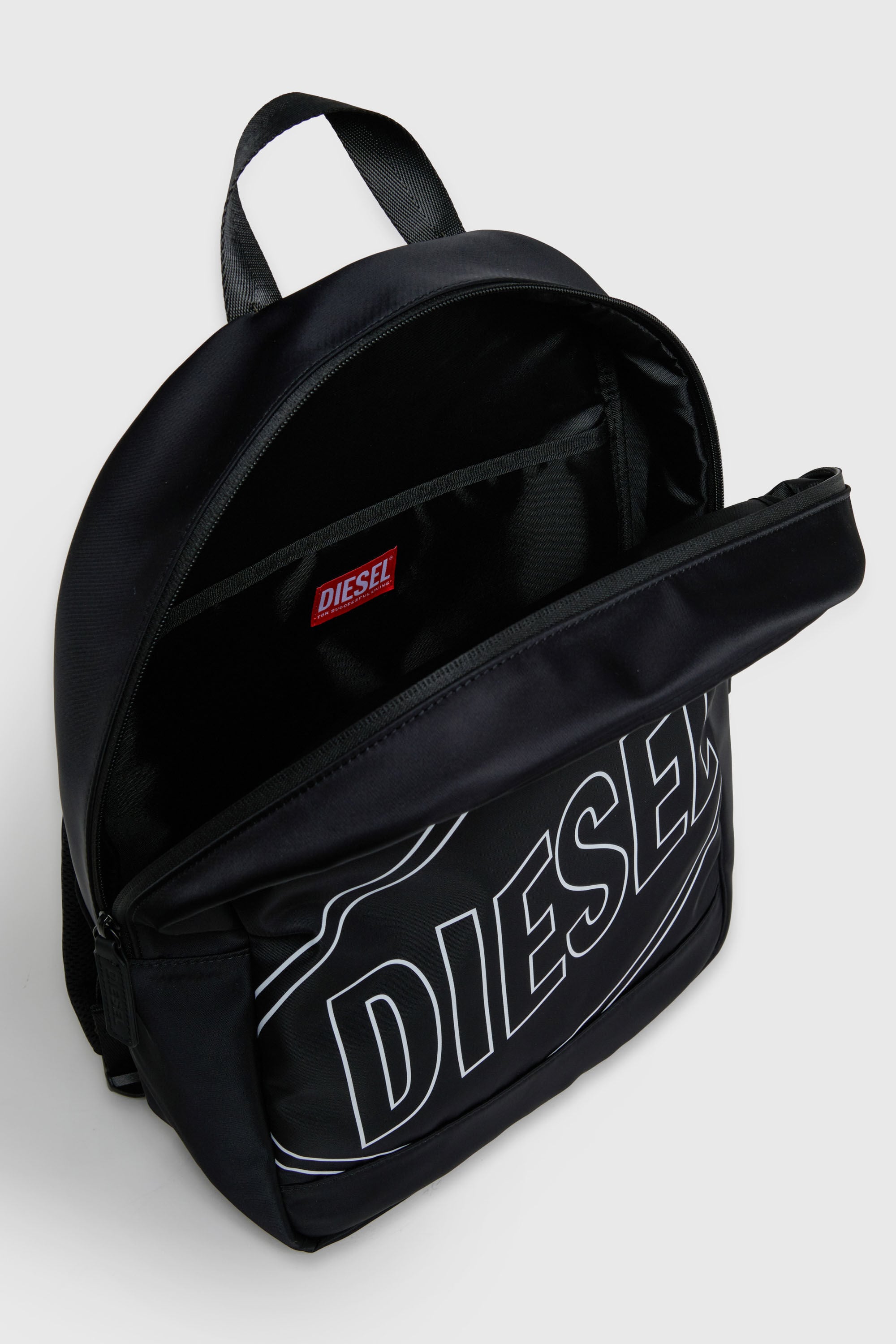 Diesel - WCIRCLE, Herren WCIRCLE - Nylon-Rucksack mit Logo-Print in Schwarz - 4