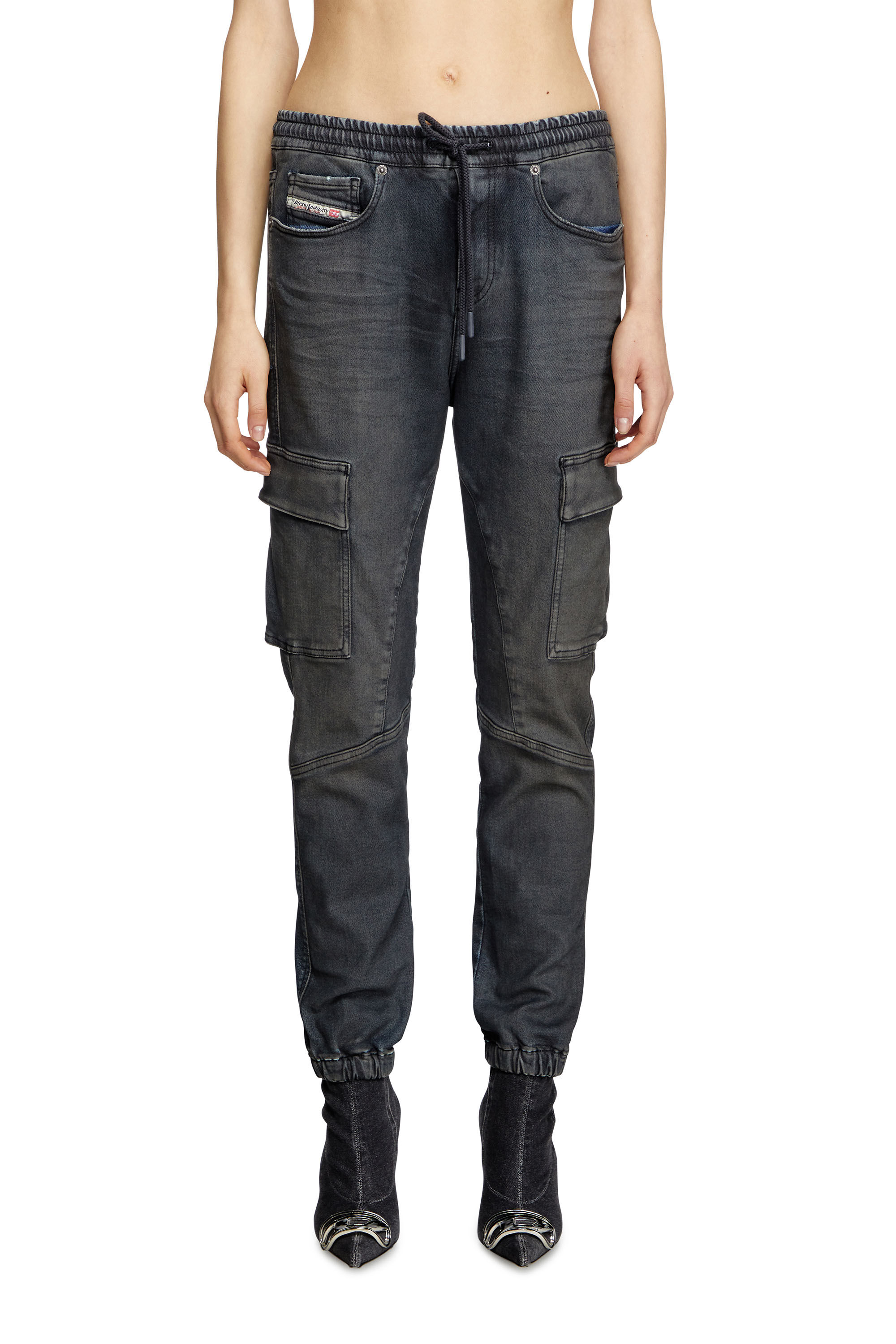 Diesel - Woman's Regular 2051 D-Ursy Joggjeans® 09L13, Dark Blue - 3