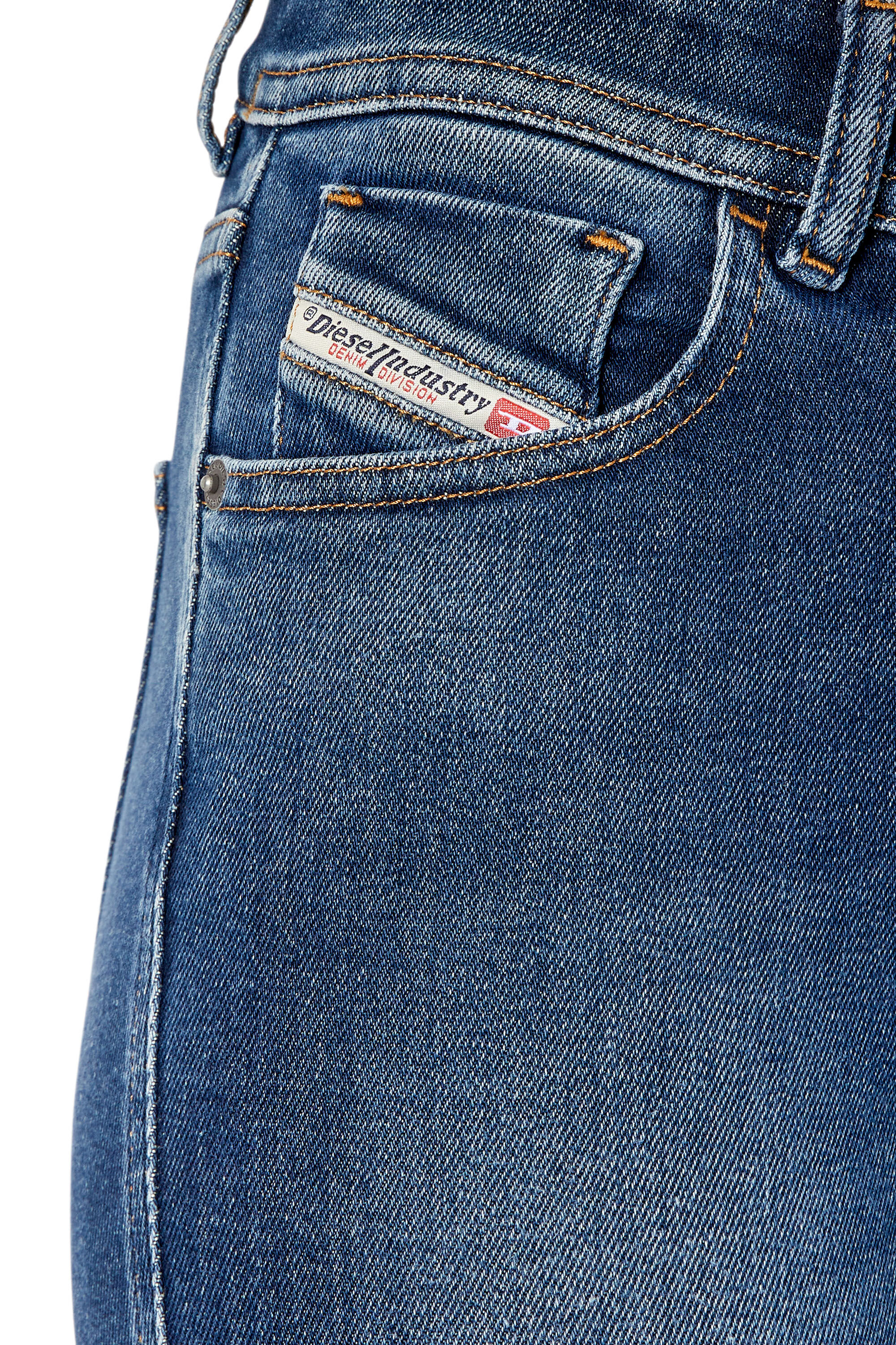 Diesel - 2017 Slandy 09E97 Super skinny Jeans, Dunkelblau - Image 6