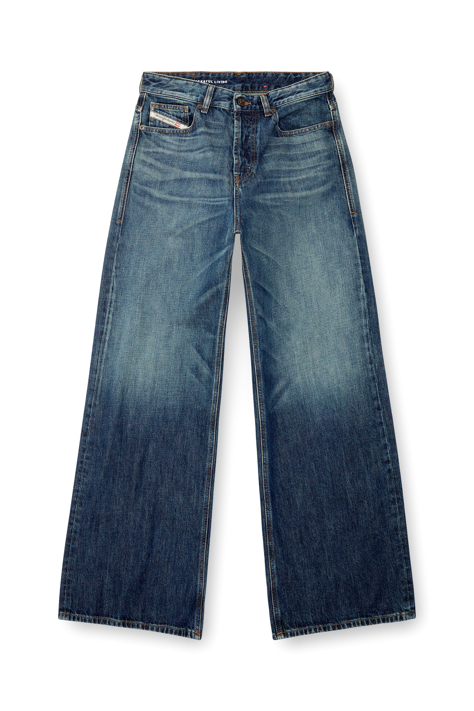 Diesel - Damen Relaxed Jeans 1996 D-Sire 09H59, Dunkelblau - 2