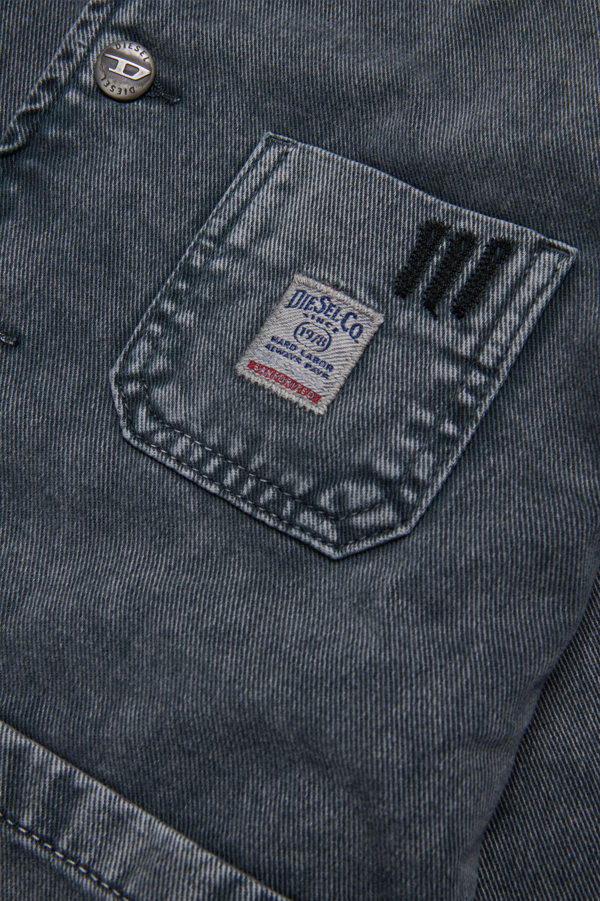 Diesel - JSTACK, Herren Arbeitshemdjacke im Workwear-Stil in Dunkelgrau - 4
