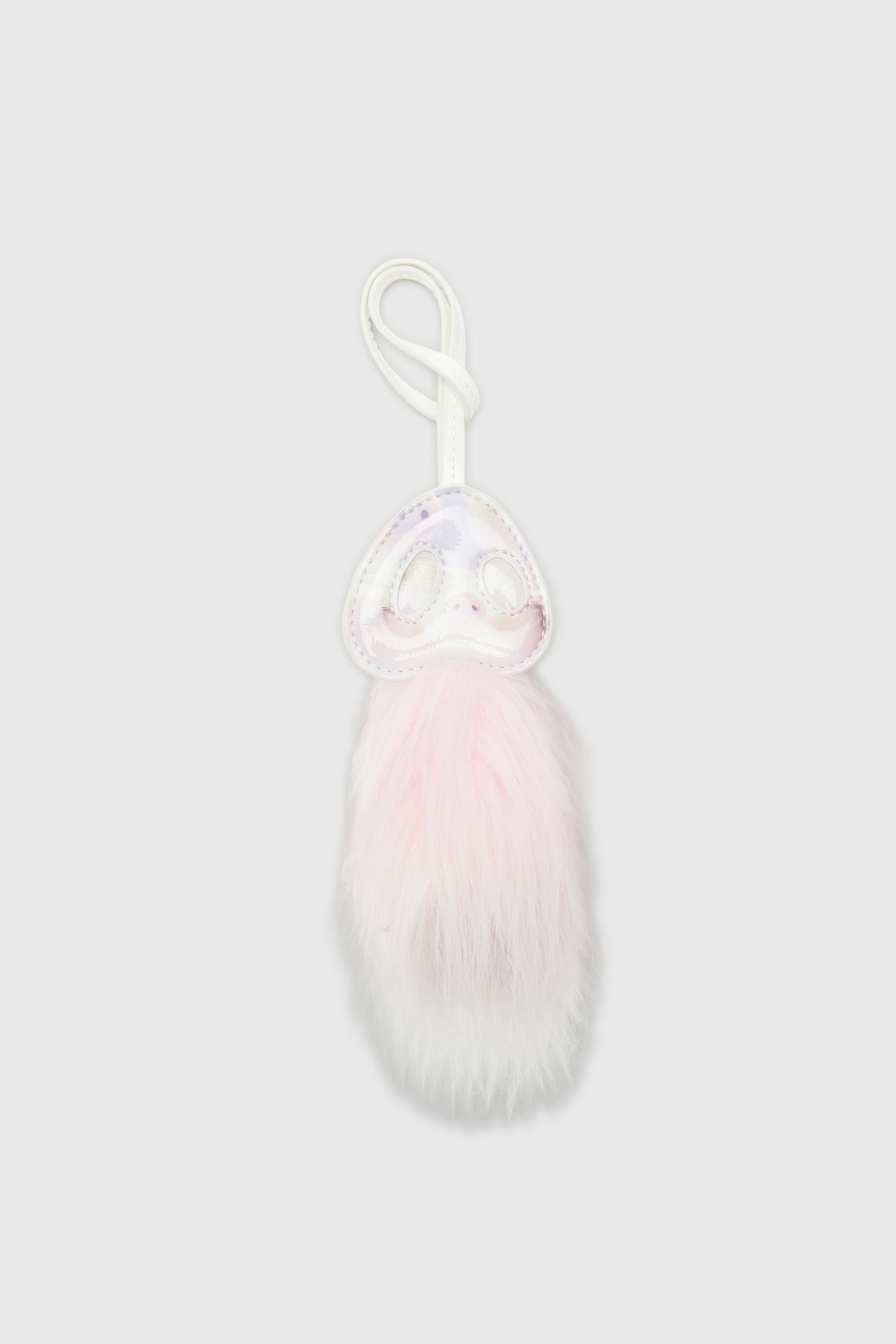 Diesel - FUR CHARMS I, Damen Schweinenasen-Taschenanh&auml;nger mit flauschigem Detail in Rosa - 5